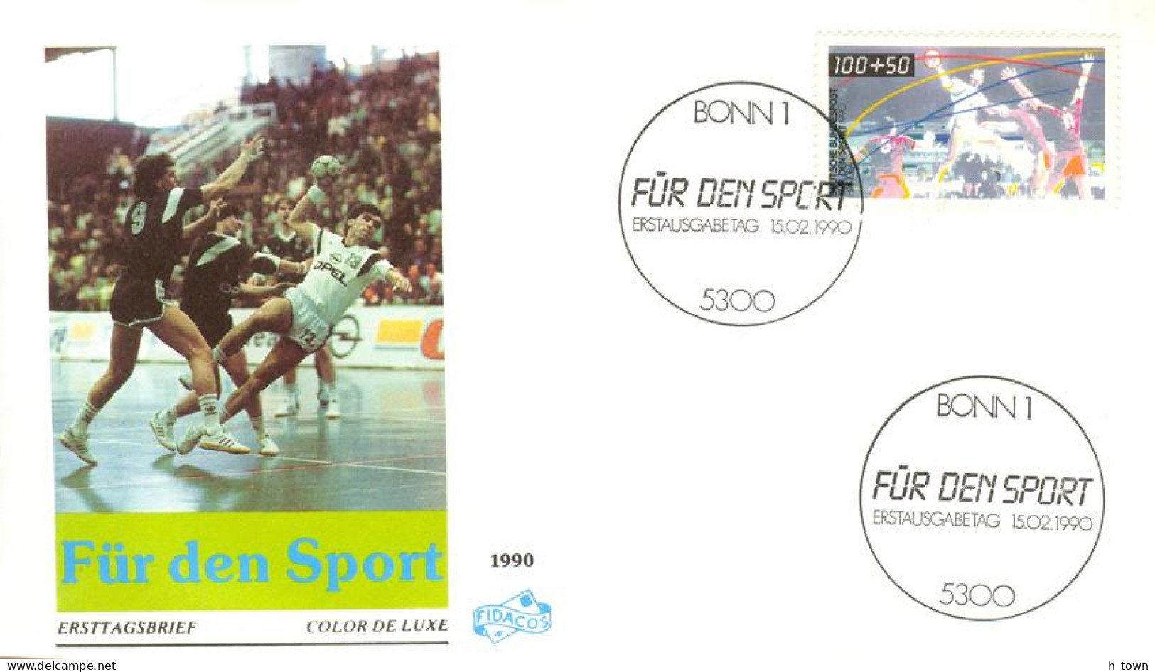 620  Hand-ball: Env. Premier Jour D'Allemagne, 1990 -  Handball FDC From Germany - Pallamano