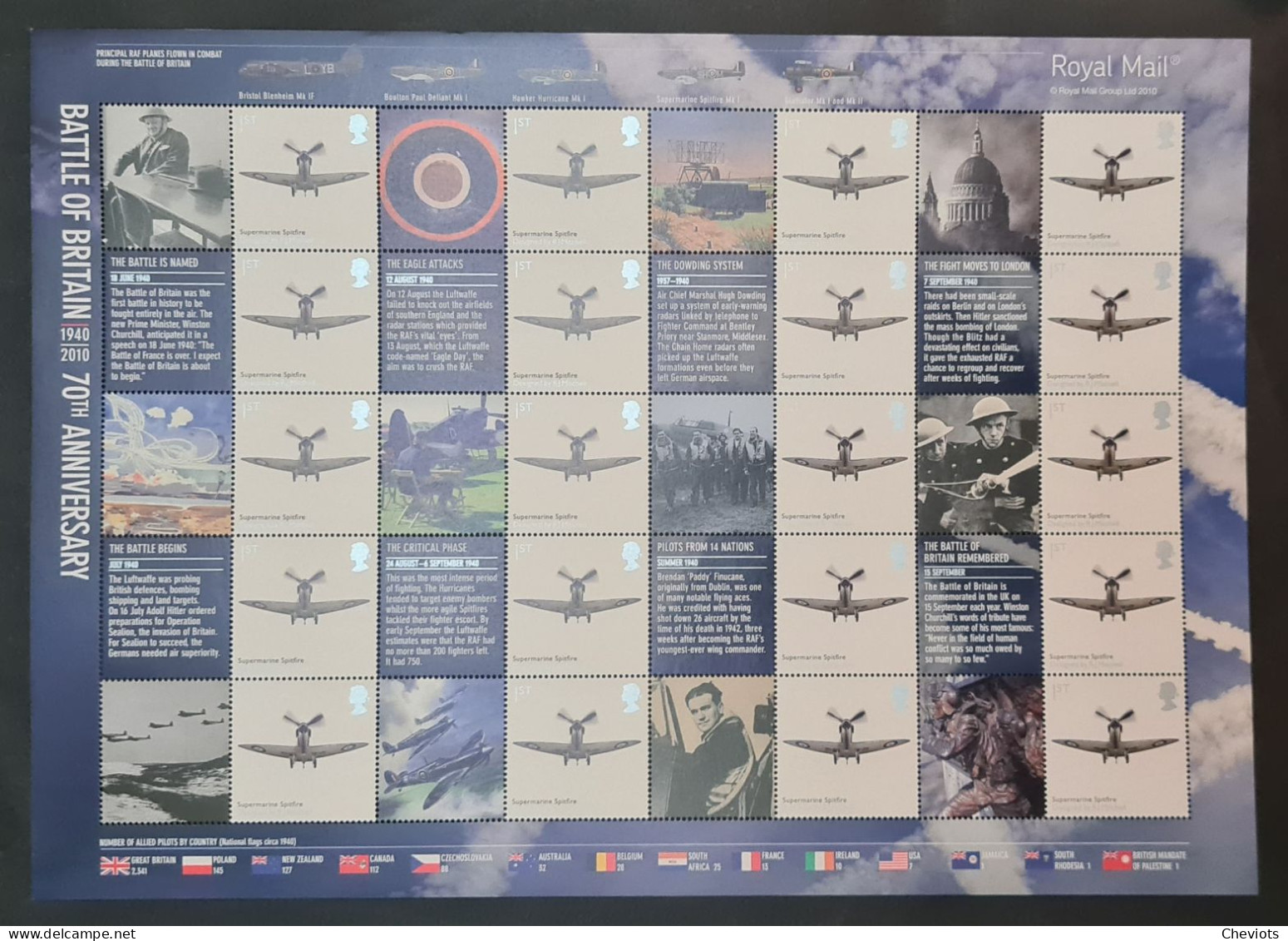 GB Smiler - Battle Of Britain - Smilers Sheets