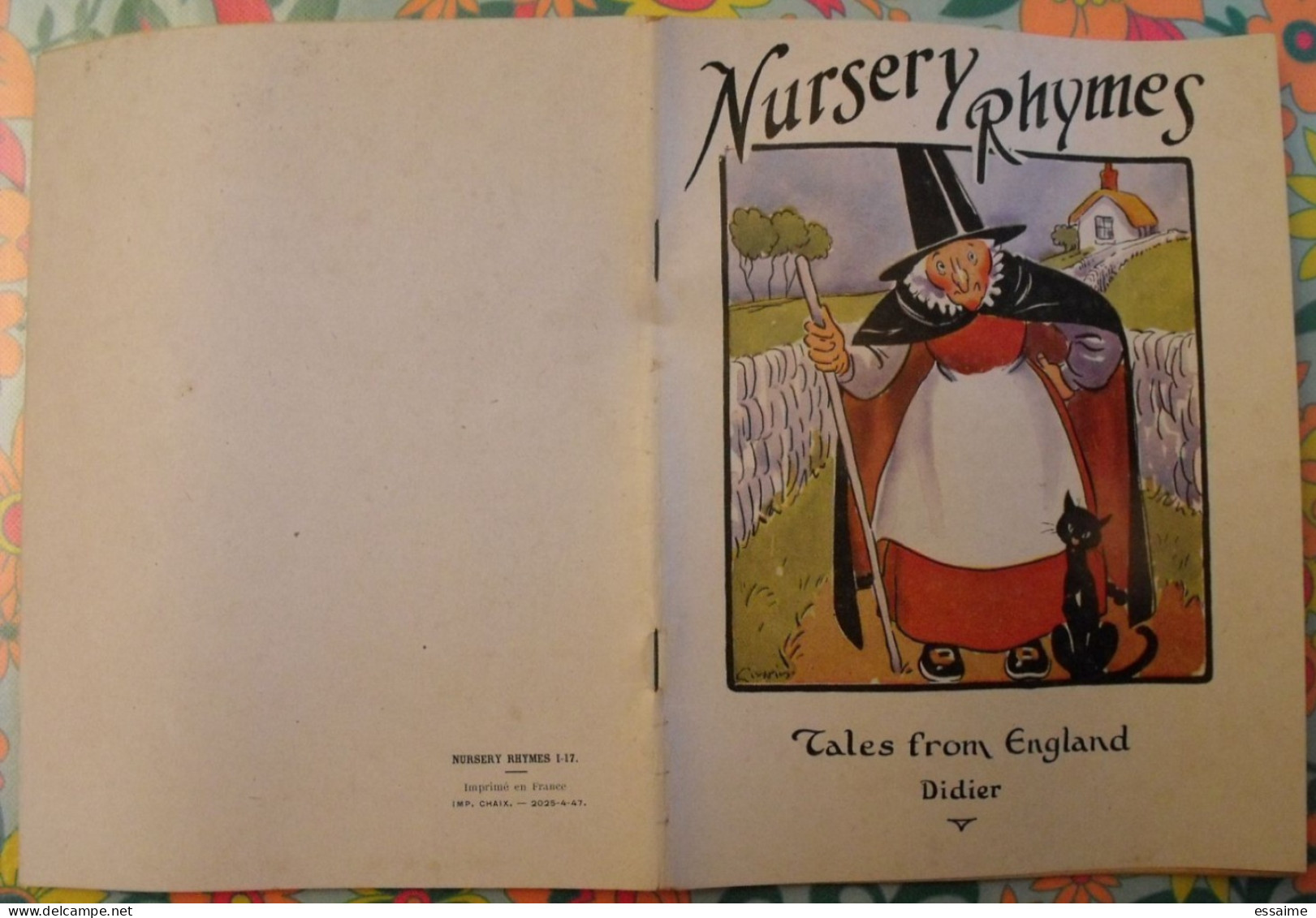 Nursery Rhymes. Tales From England. En Anglais. Henri Didier éditeur, Mesnil, 1947 - Altri & Non Classificati