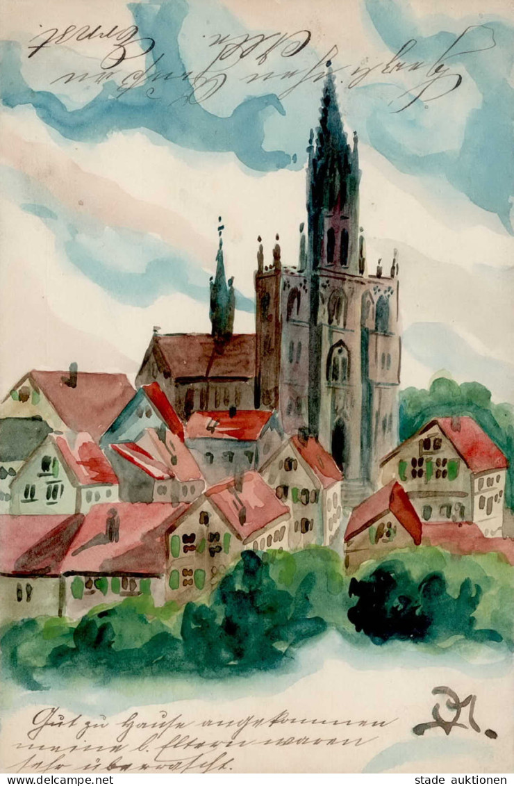 Handgemalt Konstanz 1907 I-II Peint à La Main - Autres & Non Classés