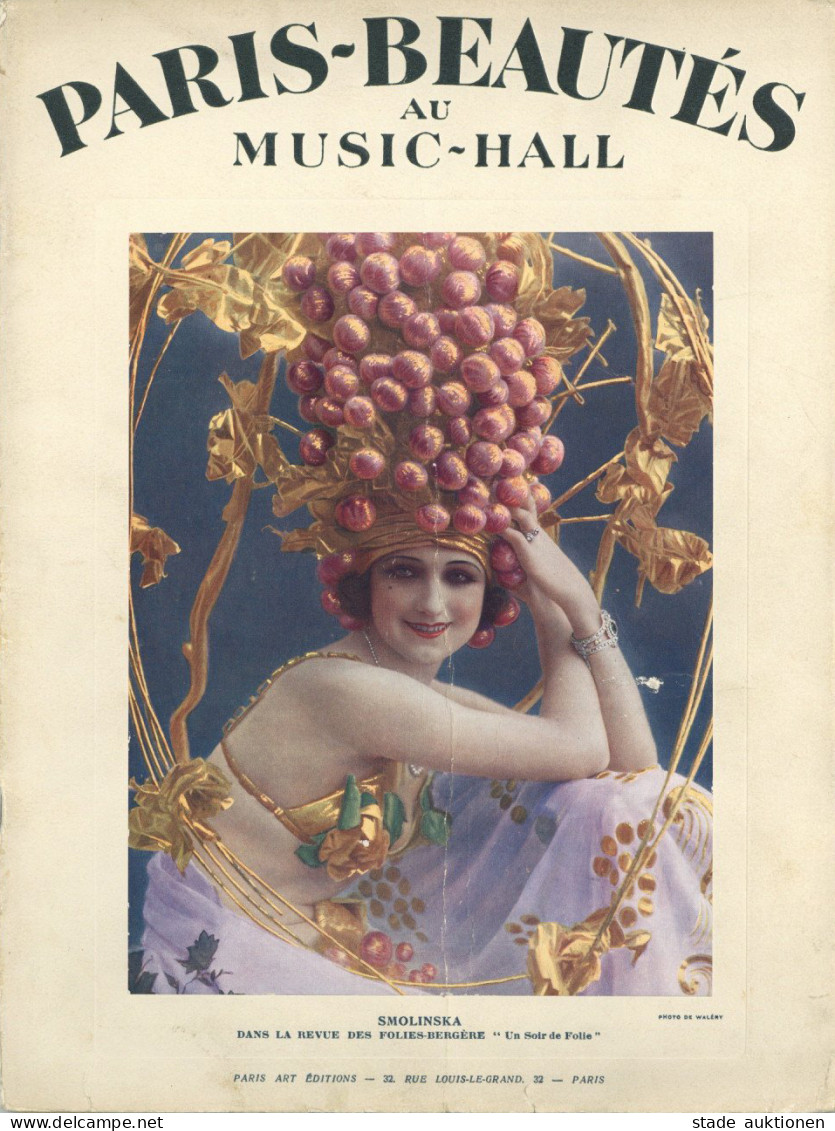 Baker, Josephine Revue-Heft Paris-Beautes Au Music-Hall, Smolinska Dans La Revue Des Folies-Bergere 1925 II - Schauspieler