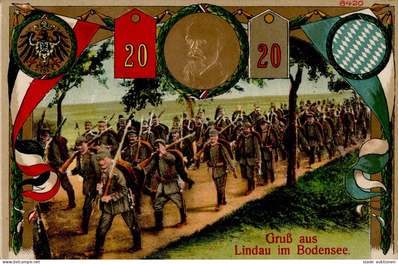 Regiment Lindau Am Bodensee Ers. Bath. 2.Inft. Rgt. I-II - Régiments