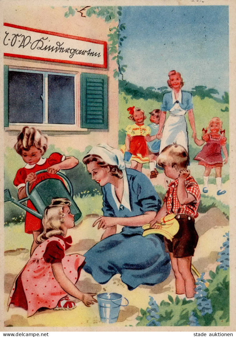 Propaganda WK II - FRAUEN SCHAFFEN FÜR EUCH Nr. 655 - NSV-Kindergärtnerin I-II - War 1939-45