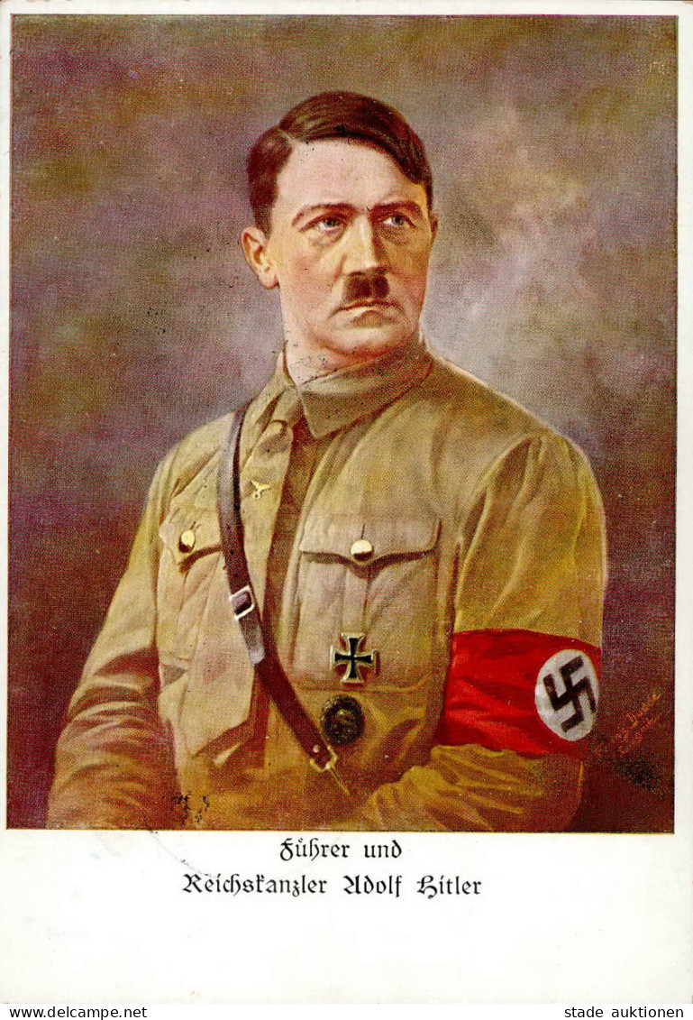 HITLER WK II - Führer Und Reichskanzler Adolf Hitler Sign. Künstlerkarte S-o I - Weltkrieg 1939-45