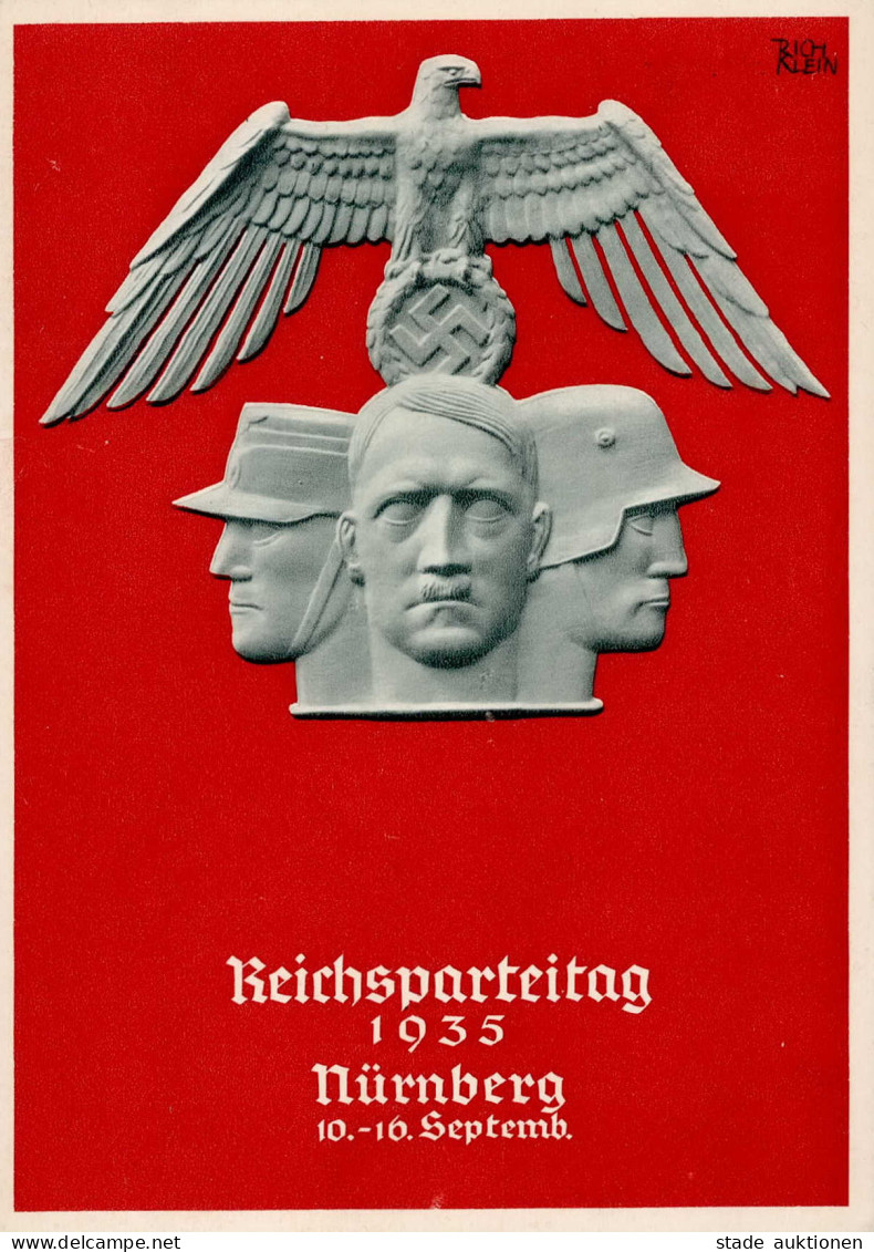 REICHSPARTEITAG NÜRNBERG 1935 WK II - Festpostkarte Mit S-o I - Oorlog 1939-45