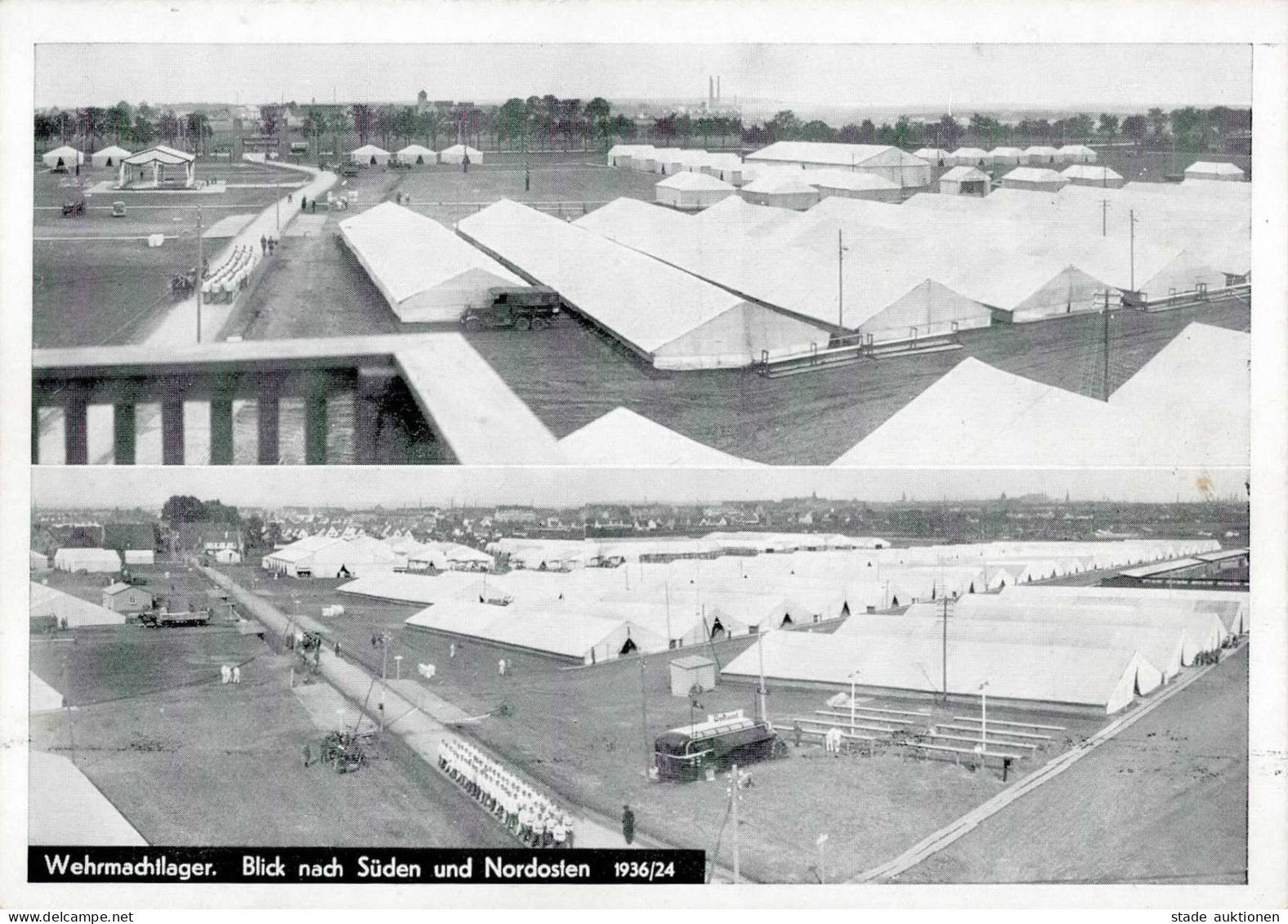 REICHSPARTEITAG NÜRNBERG 1936 WK II - Intra 1936/24 Wehrmachtlager Blick Nach Süden Und Nordosten I-II - Guerre 1939-45