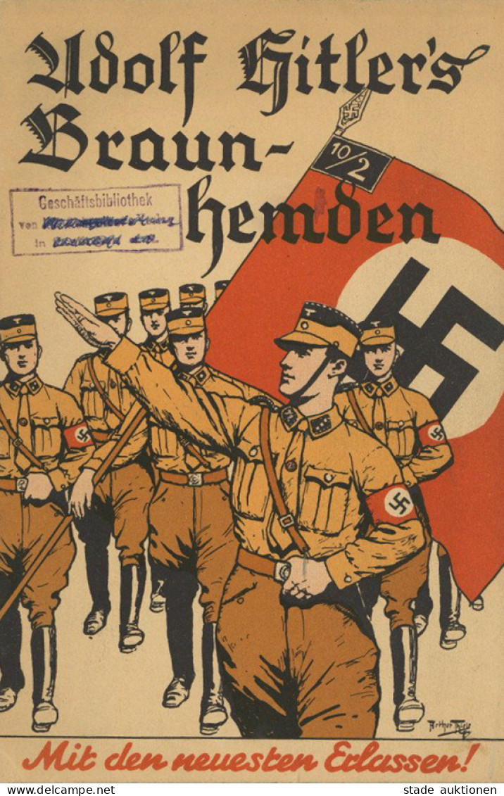 Buch WK II Adolf Hitlers Braunhemden Sign. Thiele, Arthur !!!!! Organisation, Einteilung, Bekleidung Und Ausrüstung Der  - 1939-45