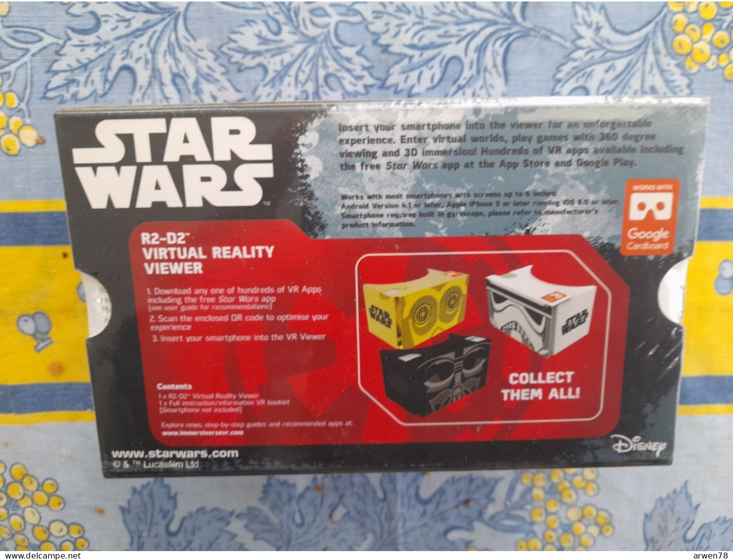 STAR WARS R2 D2 Virtual Reality Viewer Visionneuse 3D Sous Blister - Sonstige & Ohne Zuordnung