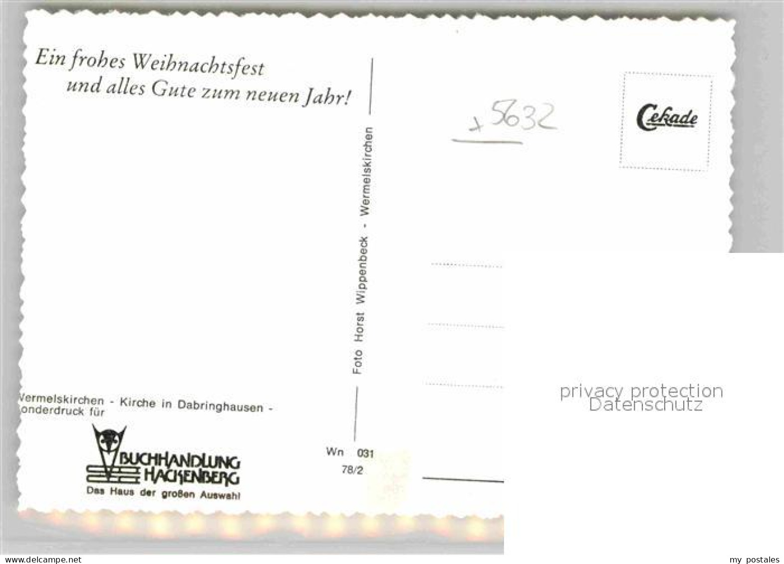 42768189 Dabringhausen Kirche Weihnachtsgrusskarte Winte Wermelskirchen - Wermelskirchen