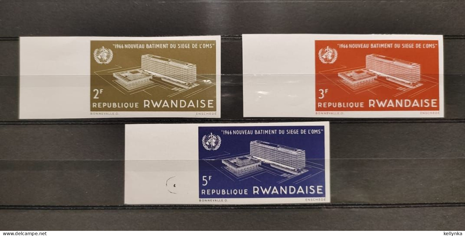 Rwanda - 158/160 - OMS - Non Dentelé - Ongetand - Imperforated - 1966 - MNH - Unused Stamps