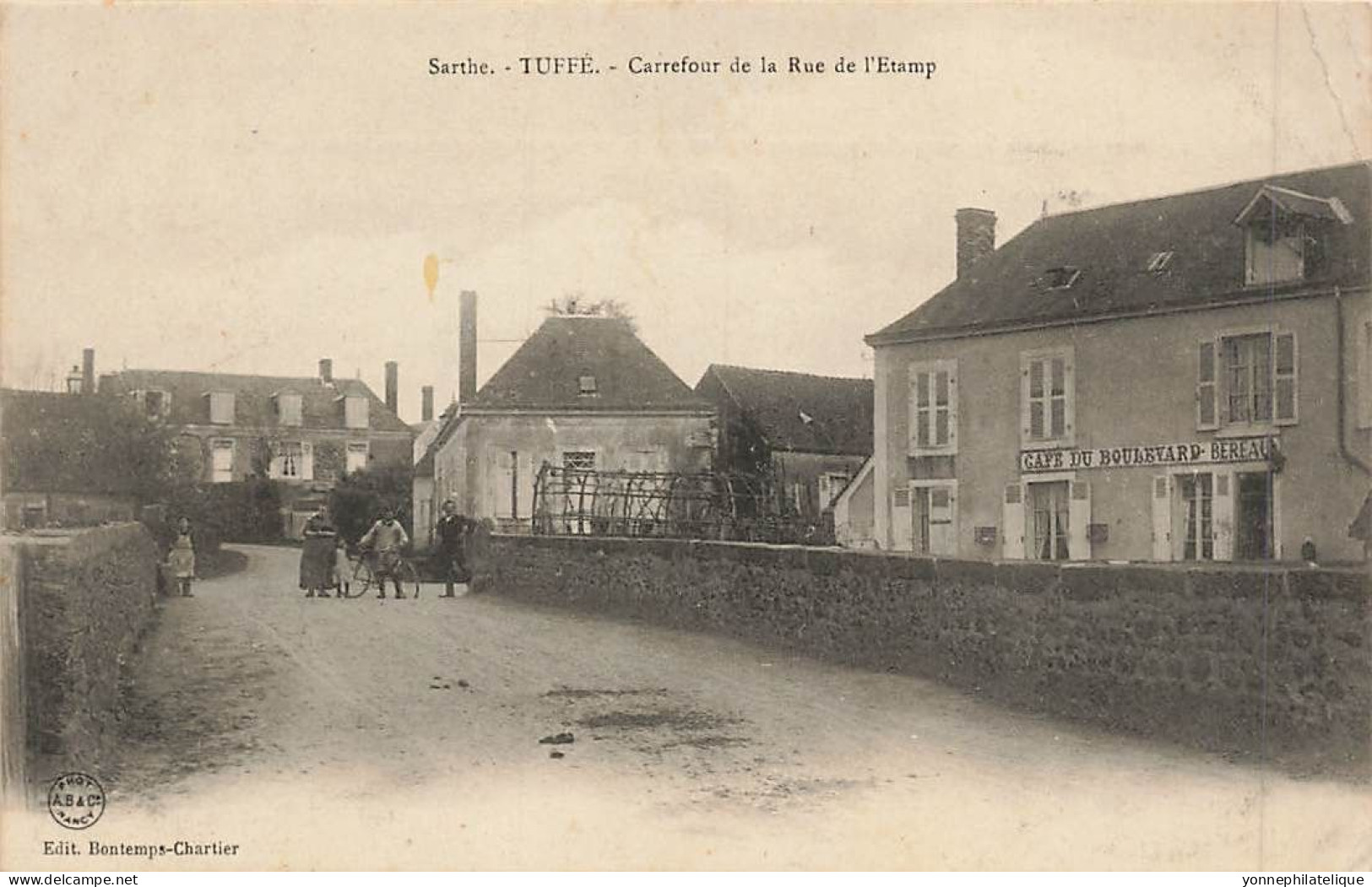 72 - SARTHE - TUFFÉ - Carrefour De La Rue De L'Étamp - Animation - 10525 - Tuffe