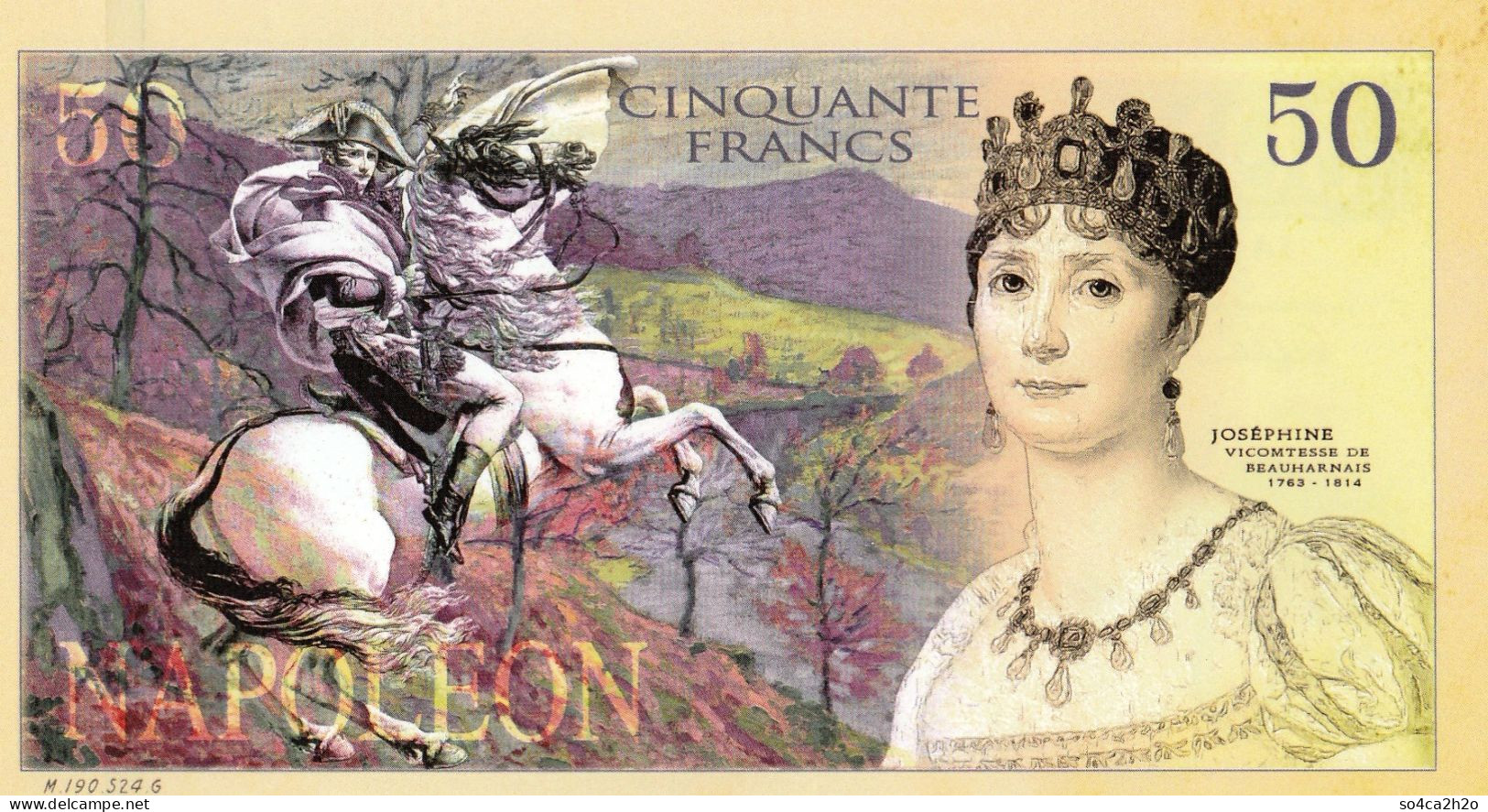 50 Francs 2023 Série Légende Du Monde NAPOLEON BONAPARTE  Emission Privée Et Limitée - Fictifs & Spécimens