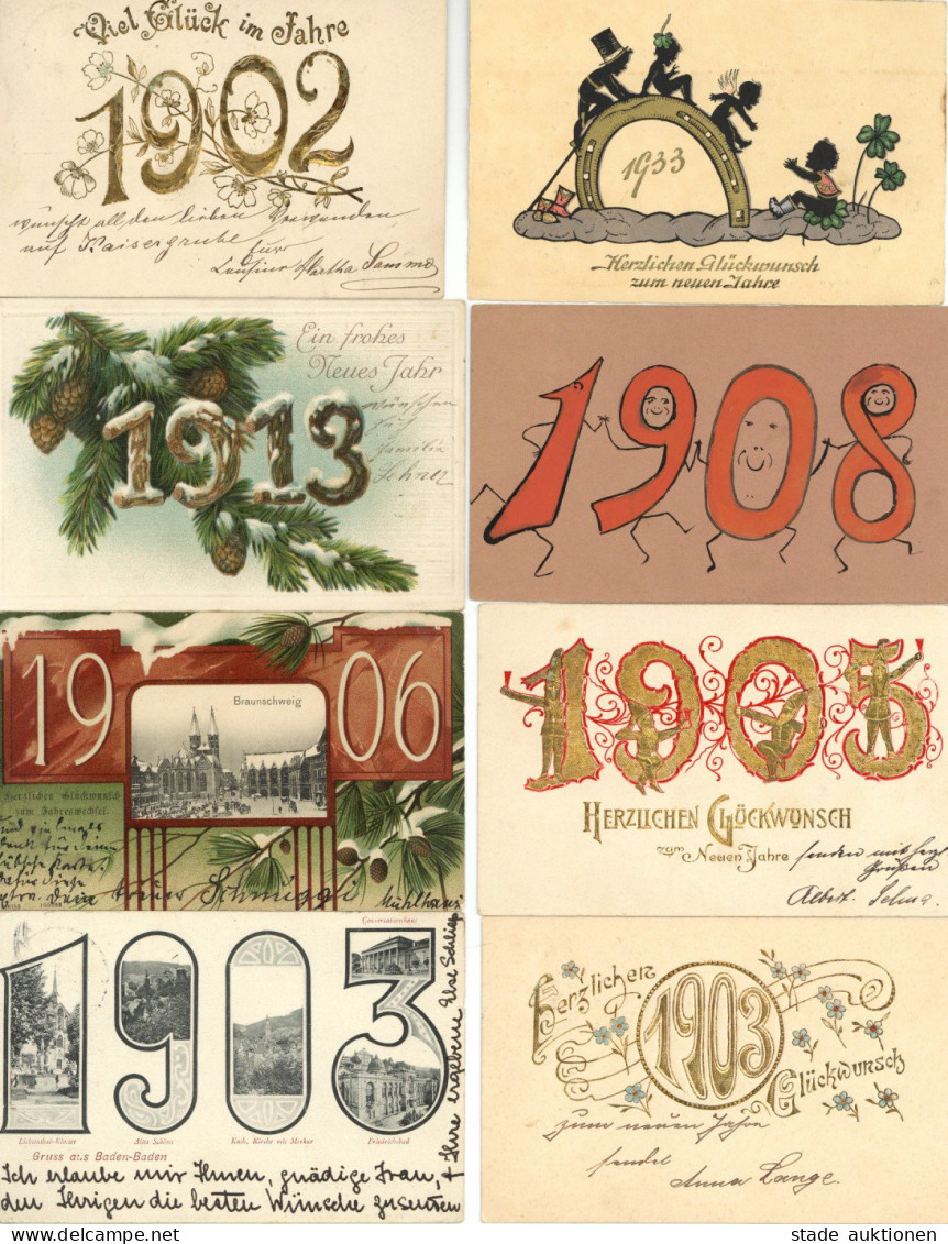 Jahreszahlen Sammlung Mit Ca. 350 Ansichtskarten Sortiert Nach Jahren In Unterschiedlicher Erhaltung - 500 Karten Min.