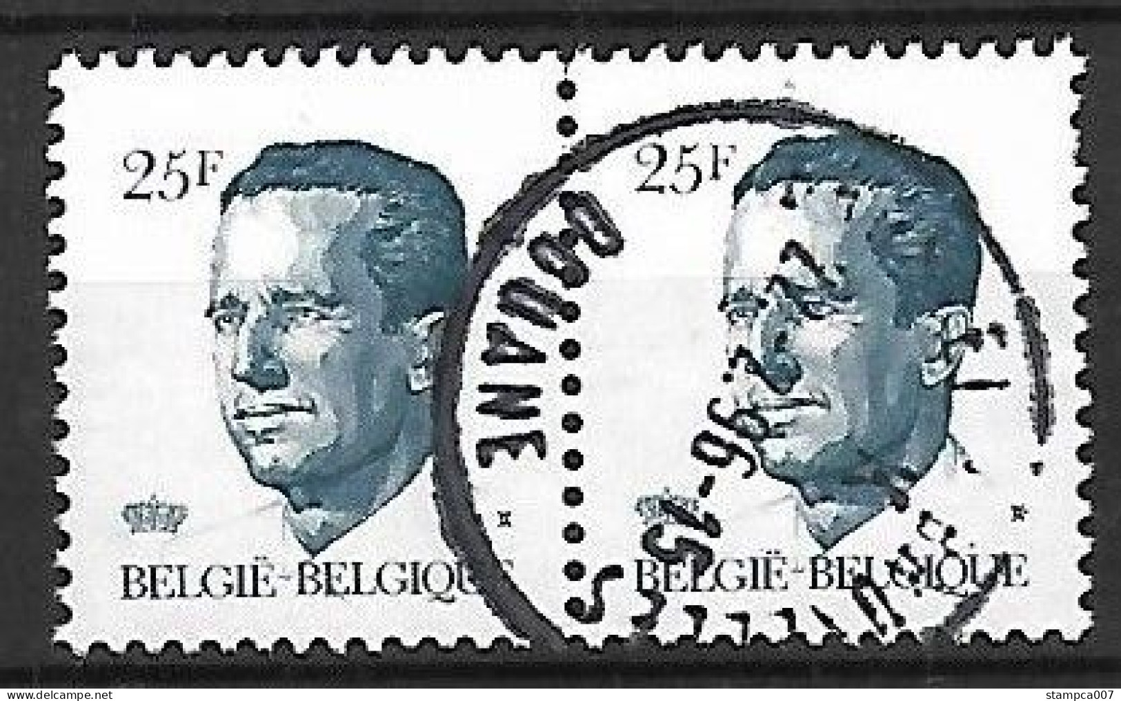 RARE : OCB Nr 2356 Velghe Boudewijn Baudouin  King Roi Koning Centrale Stempel Douane Brussel - Bruxelles - 1981-1990 Velghe