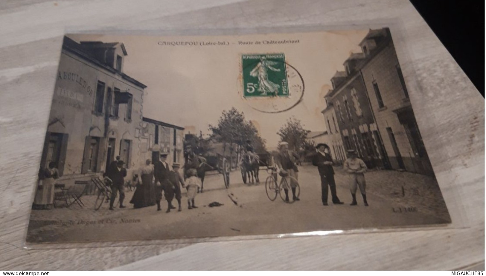 Carte  Postale   CARQUEFOU  Route De CHATEAUBRIANT - Carquefou