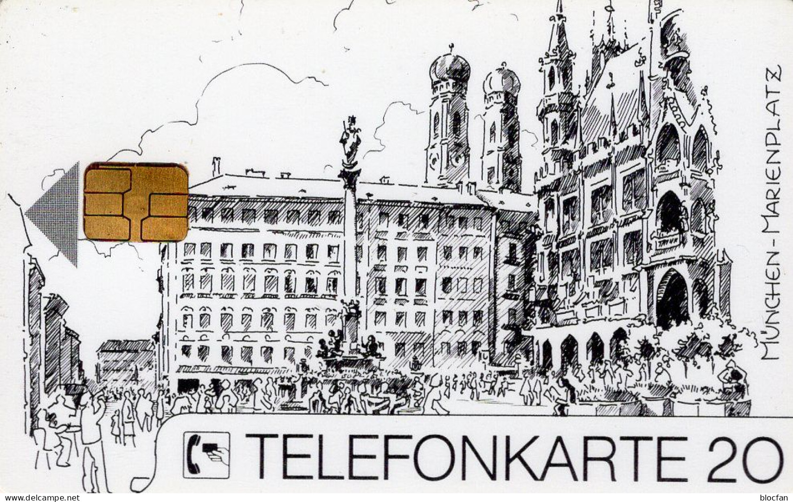 Marienplatz München TK K 358/07.1991 ** 60€ 1.000 Exemplare Metzner Klasse Statt Masse TC Industry Phonecard Of Germany - Telephones