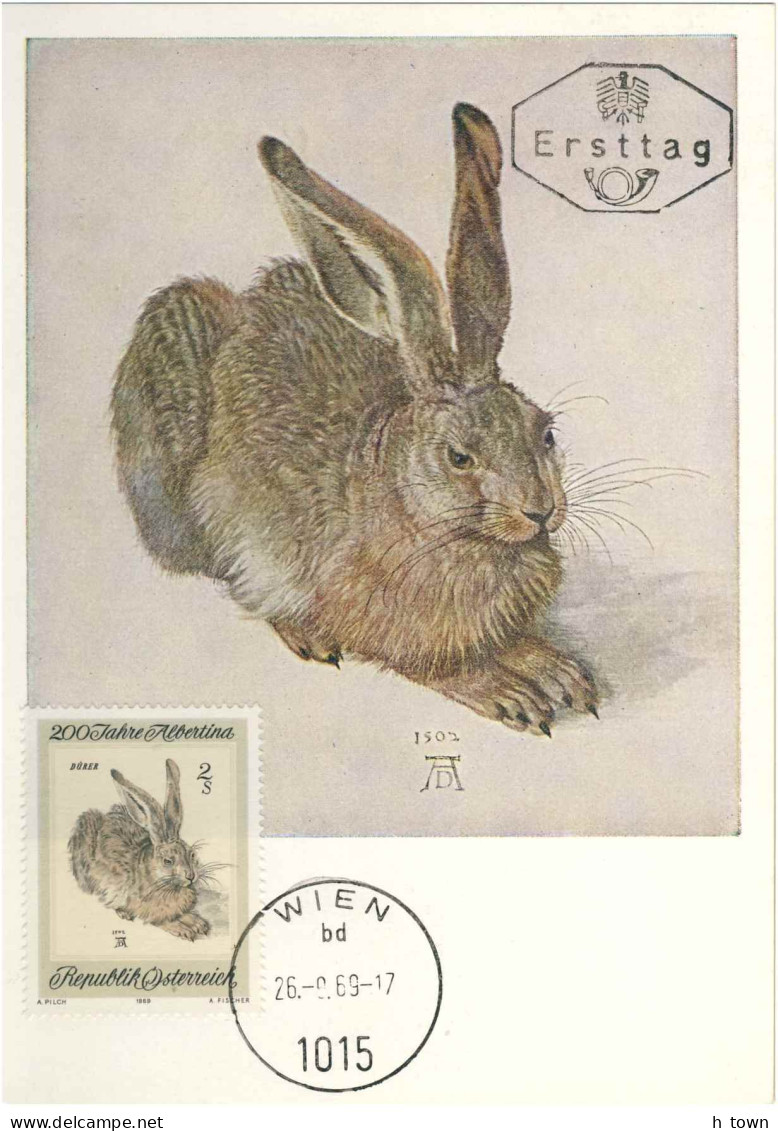 925  Dürer: "Jeune Lièvre" - "Young Hare". Albrecht Duerer, German Painter, Printmaker, Engraver - Gravures