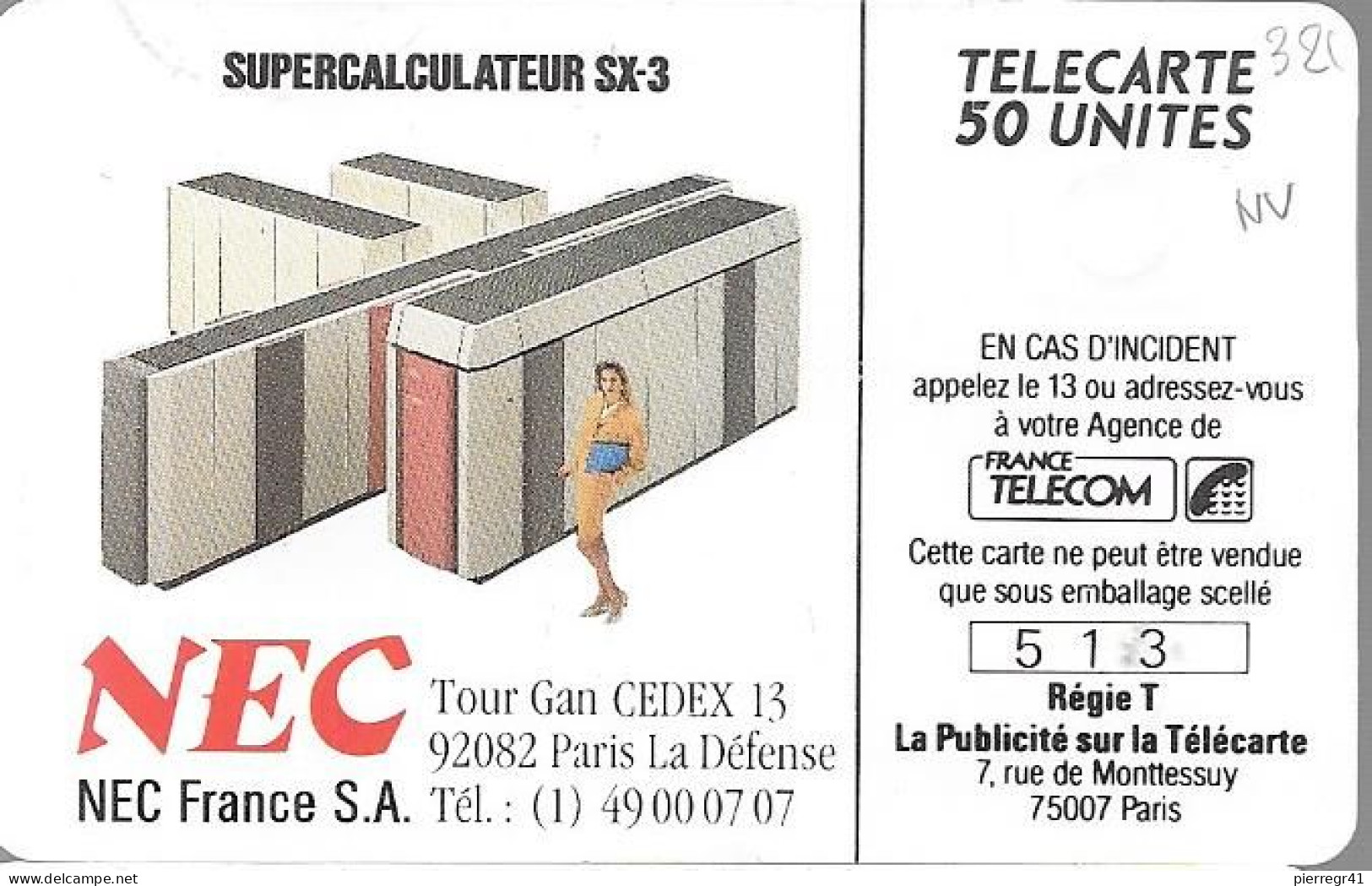 CARTE-PRIVEE-50U-GemA-D321-NEC3-COUPE DAVIS-R° Glacé-NeuveTBE/LUXE - Ad Uso Privato