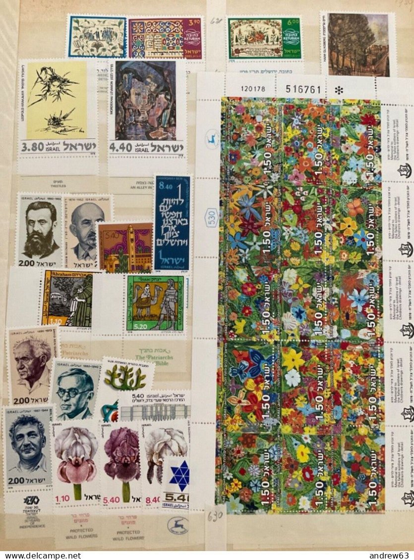 ISRAELE - Israel - 1978+1979 - Annata Completa Con Bandelle - Full Year MNH ** With Tabs - Komplette Jahrgänge