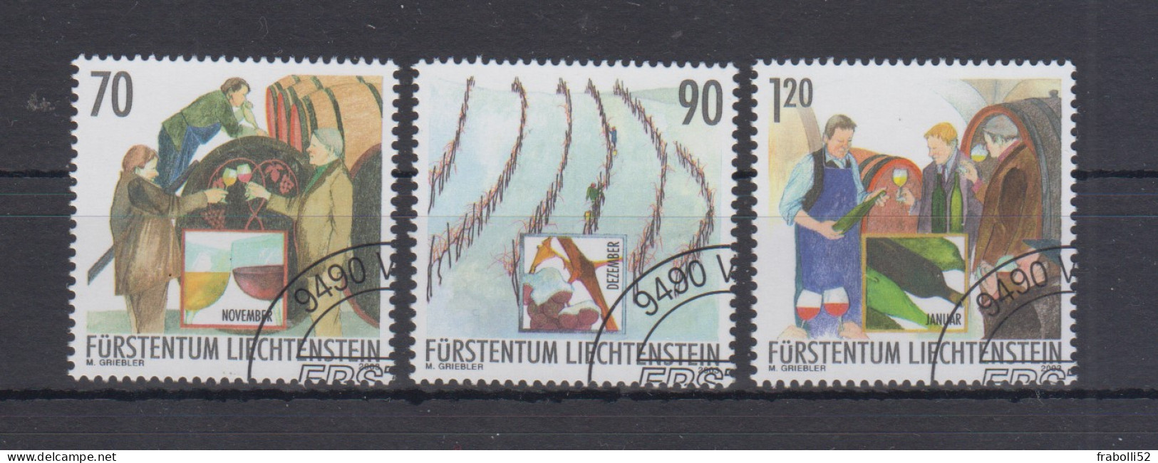 Liechtenstein Usati:  N. 1274-6  Lusso - Oblitérés