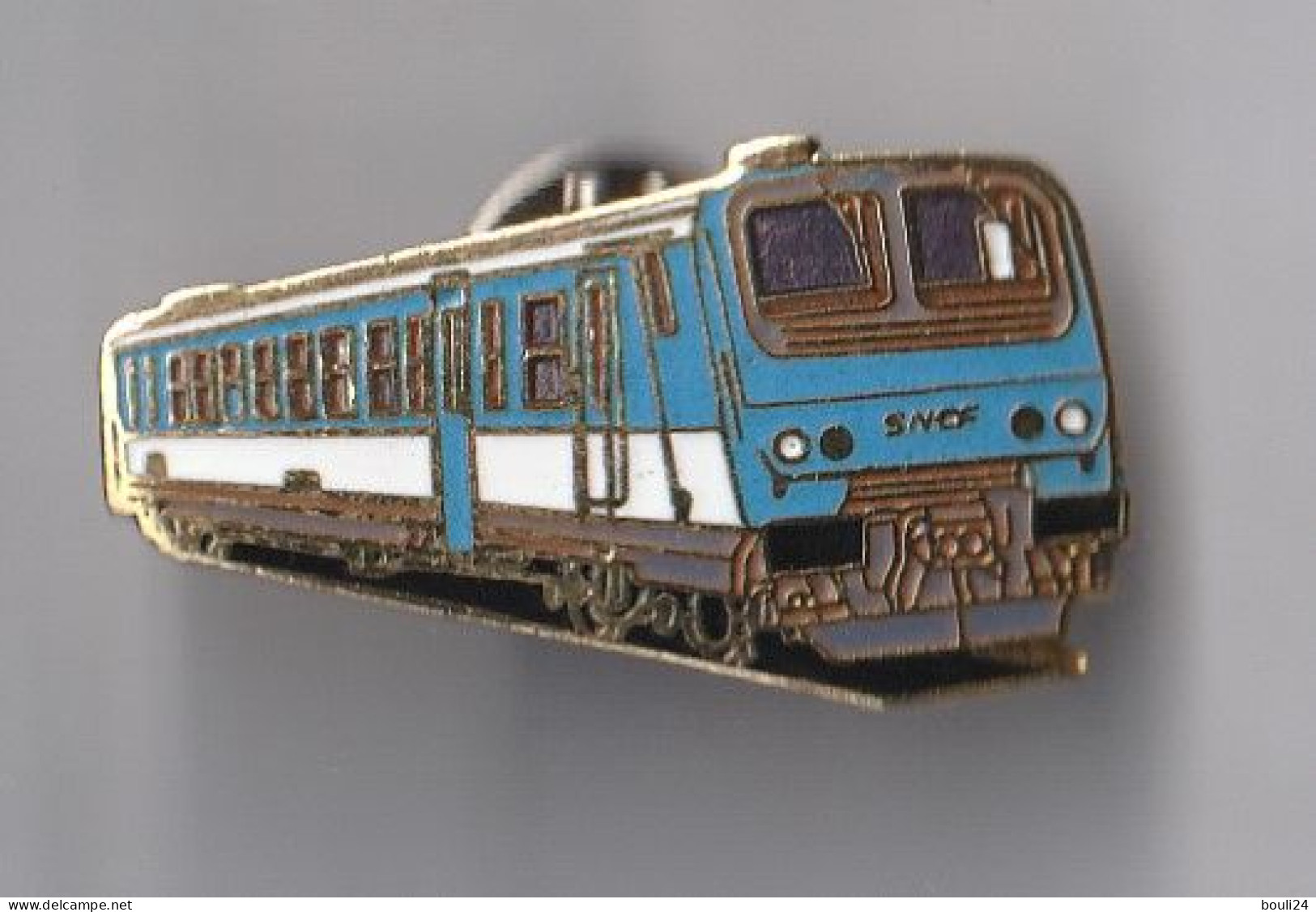 PIN'S THEME SNCF  RAME AUTOMOTRICE Z 9600  1984  NON ESTAMPILLE  COULEUR  BLEUE - TGV