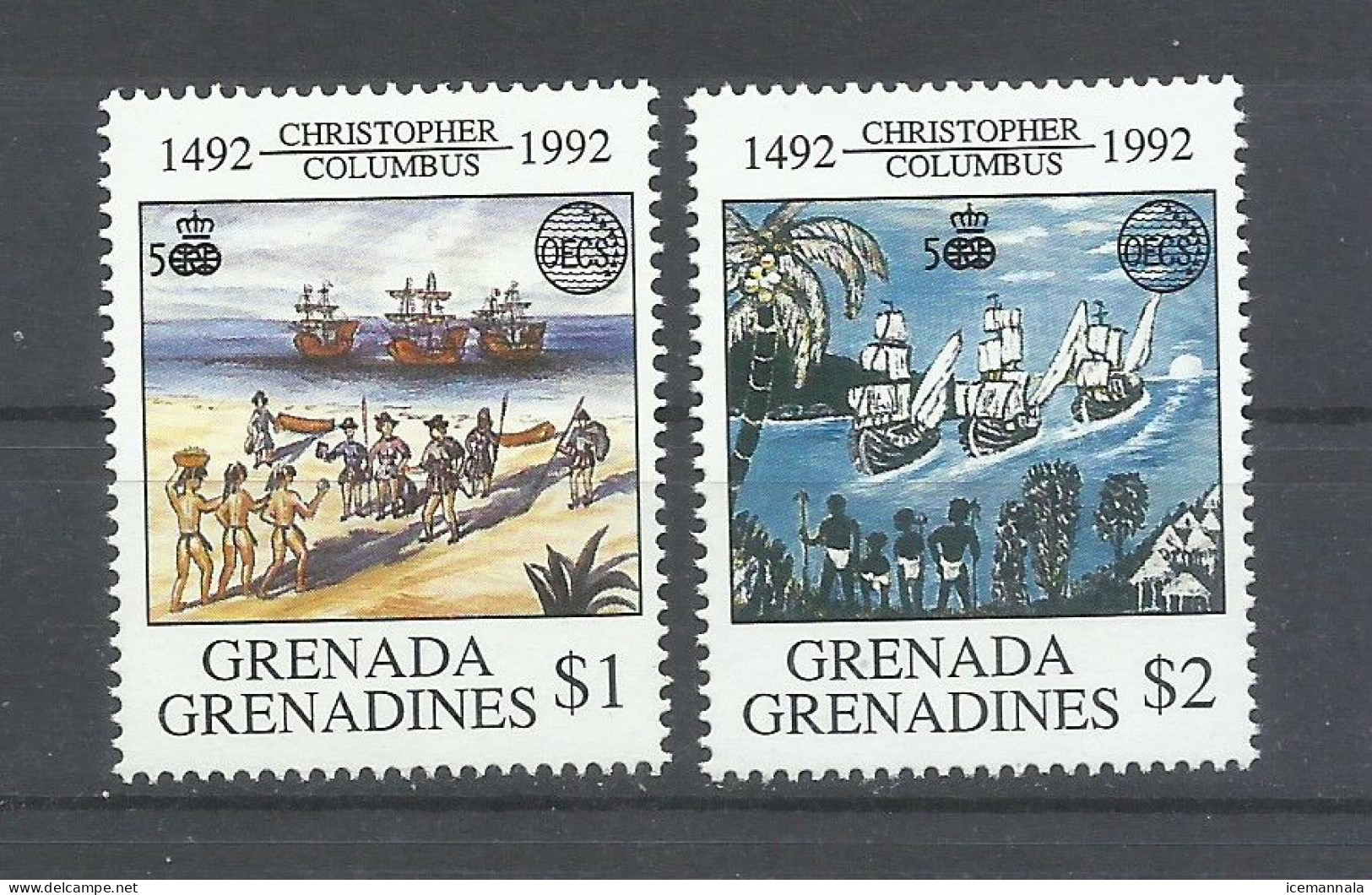 GRENADINES    YVERT   1339/40   MNH  ** - Christopher Columbus