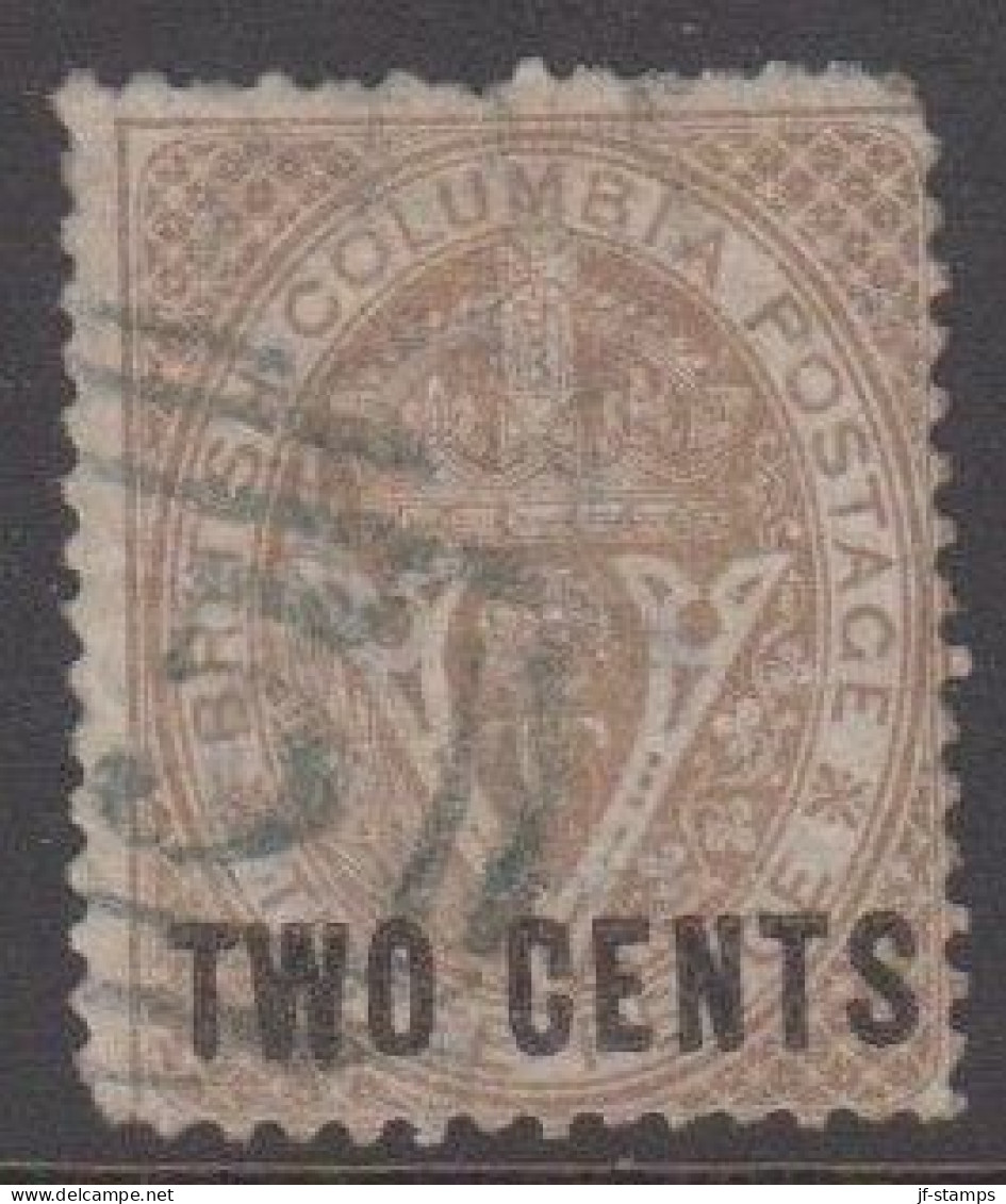 1868. BRITISH COLUMBIA & VANCOUVER ISLAND. TWO CENTS On V & Crown THREE CENTS. Perf. 14. Missing A Few Per... - JF539421 - Gebruikt