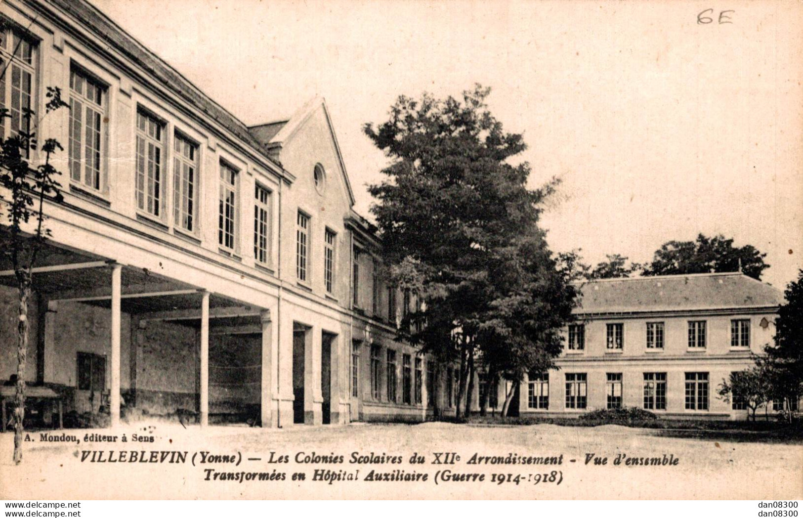 89 VILLEBLEVIN LES COLONIES SCOLAIRES DU XIIe ARRONDISSEMENT VUE D'ENSEMBLE - Villeblevin