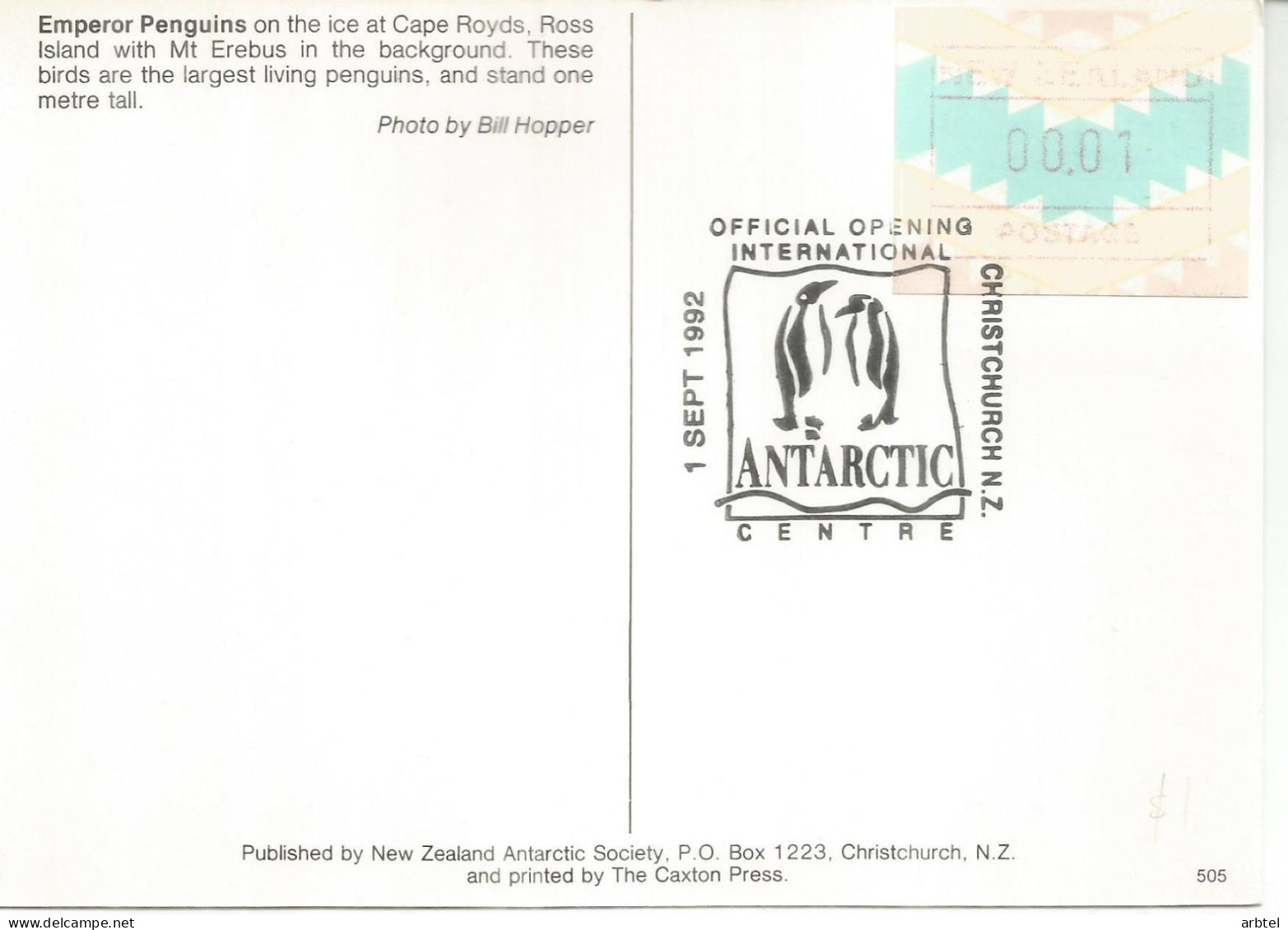 ANTARTIDA ANTARCTIC NUEVA ZELANDA ANTARCTIC CENTRE OPENING 1992 - Autres & Non Classés