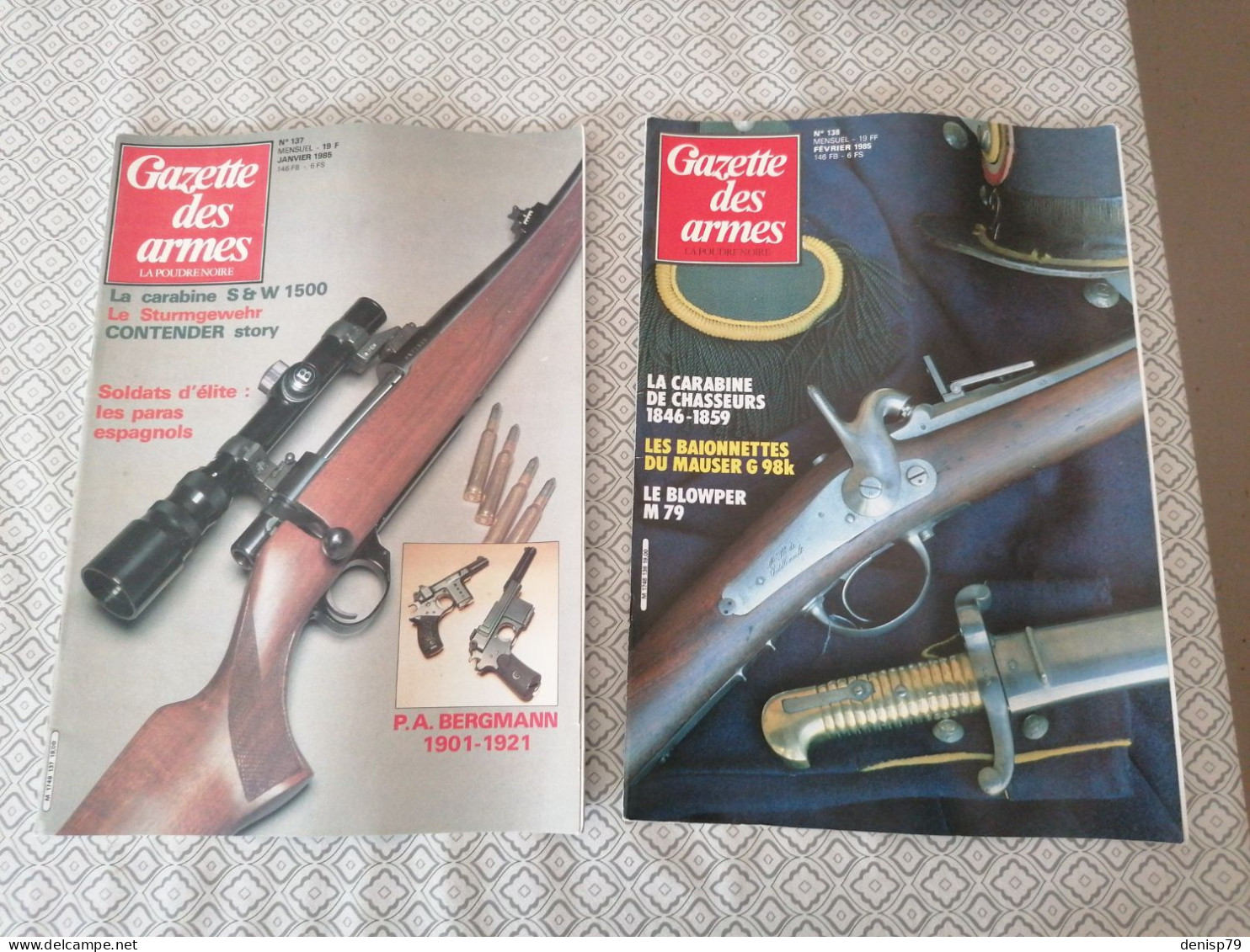 12 Revues  Gazette Des Armes  1985 - Français