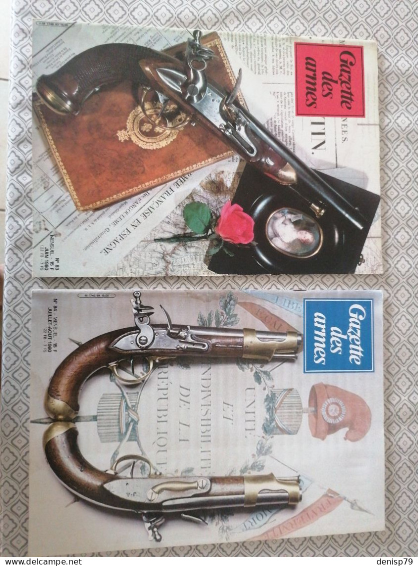 11 X Revues Gazette Des Armes 1980 - French