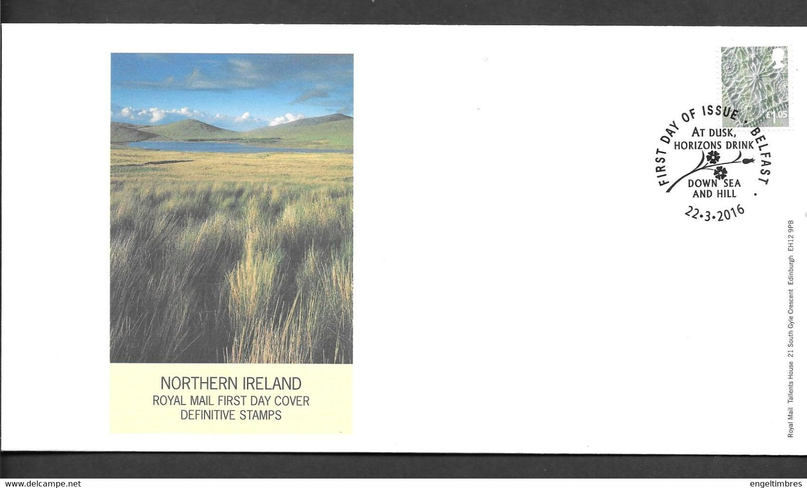 GB - 2016 New  Regional Definitives  NTH IRELAND (1)    FDC Or  USED  "ON PIECE" - SEE NOTES  And Scans - 2011-2020 Em. Décimales