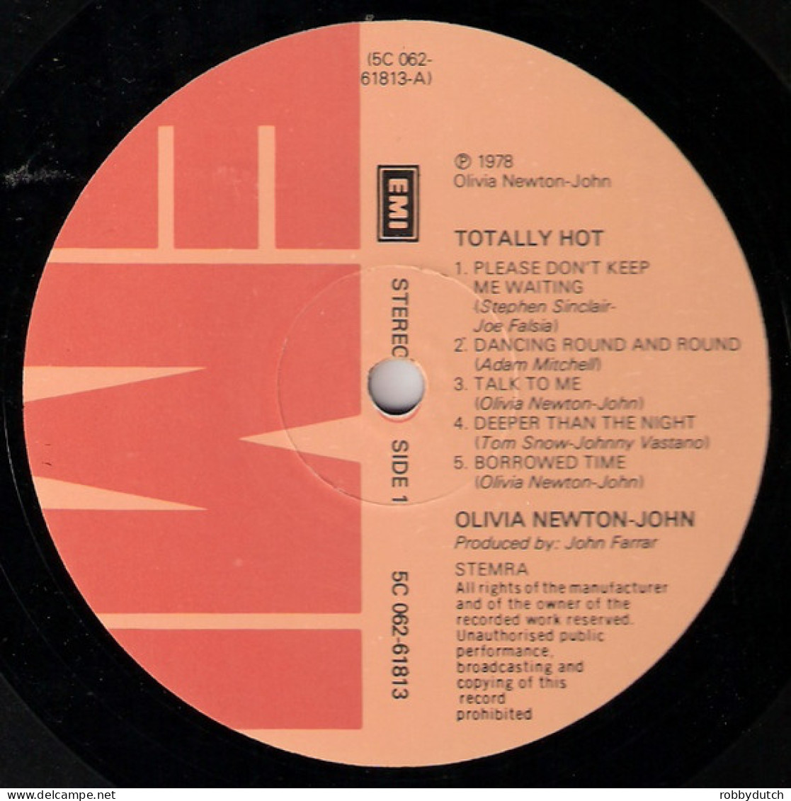 * LP *  OLIVIA NEWTON-JOHN - TOTALLY HOT (Holland 1978 EX) - Disco, Pop