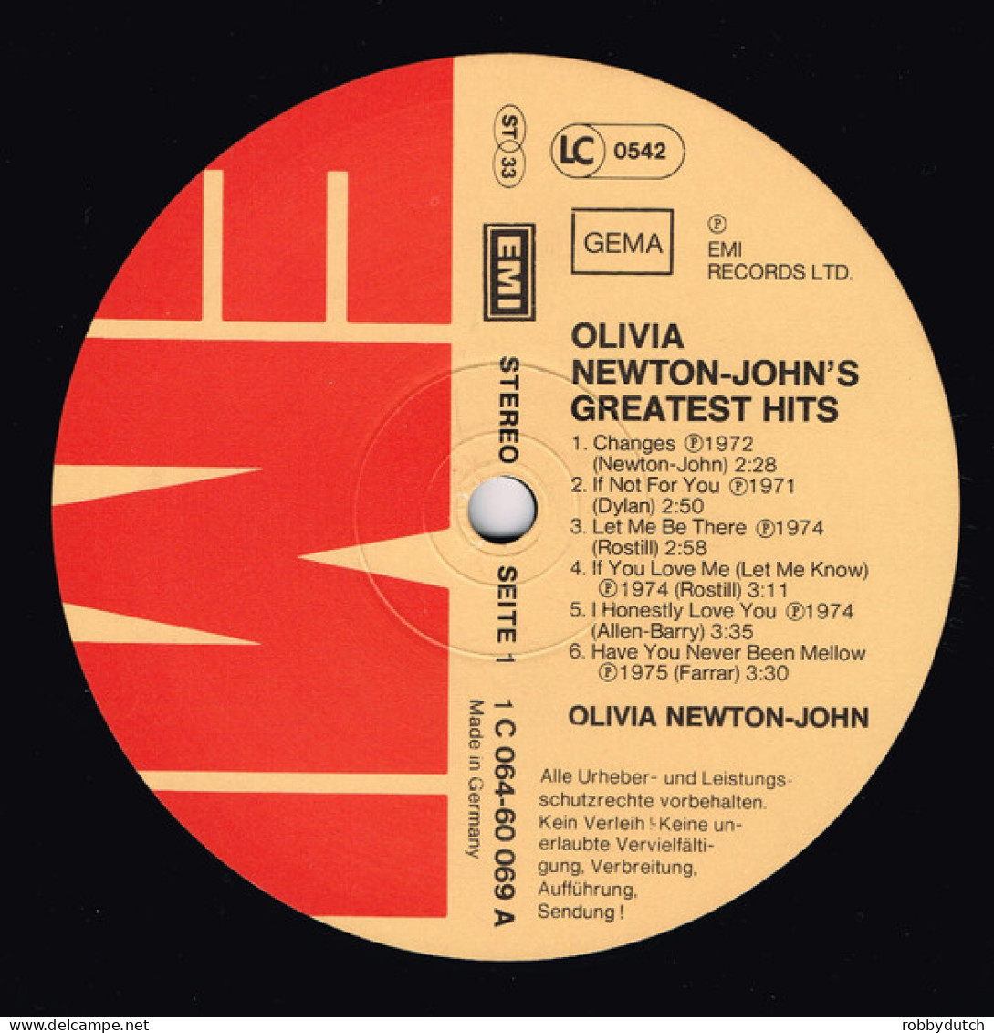 * LP *  OLIVIA NEWTON-JOHN - ONJ - GREATEST HITS (Germany 1978 EX) - Disco, Pop