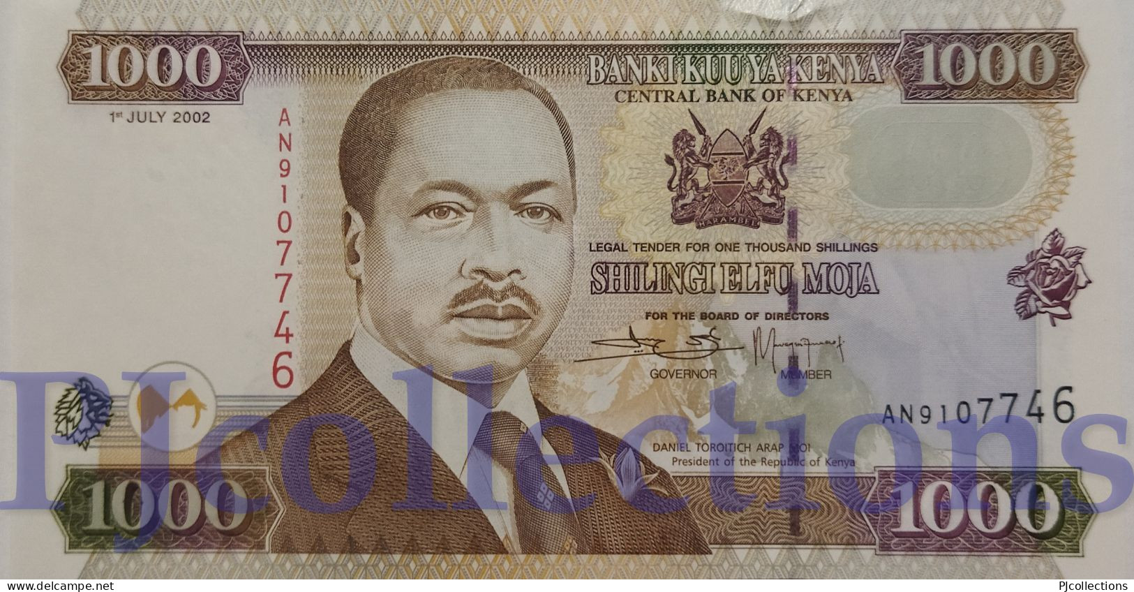 KENYA 1000 SHILLINGS 2002 PICK 40e UNC - Kenia