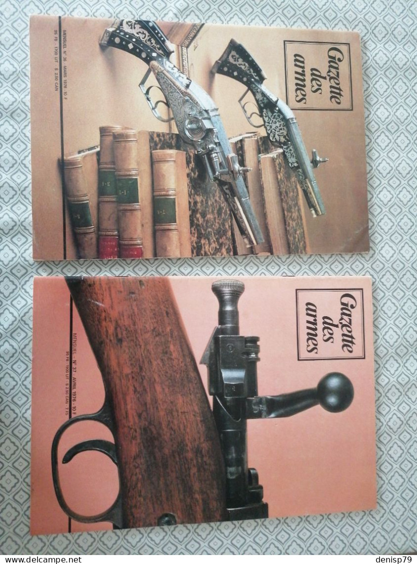 10 X Revues Gazette Des Armes 1976 - French