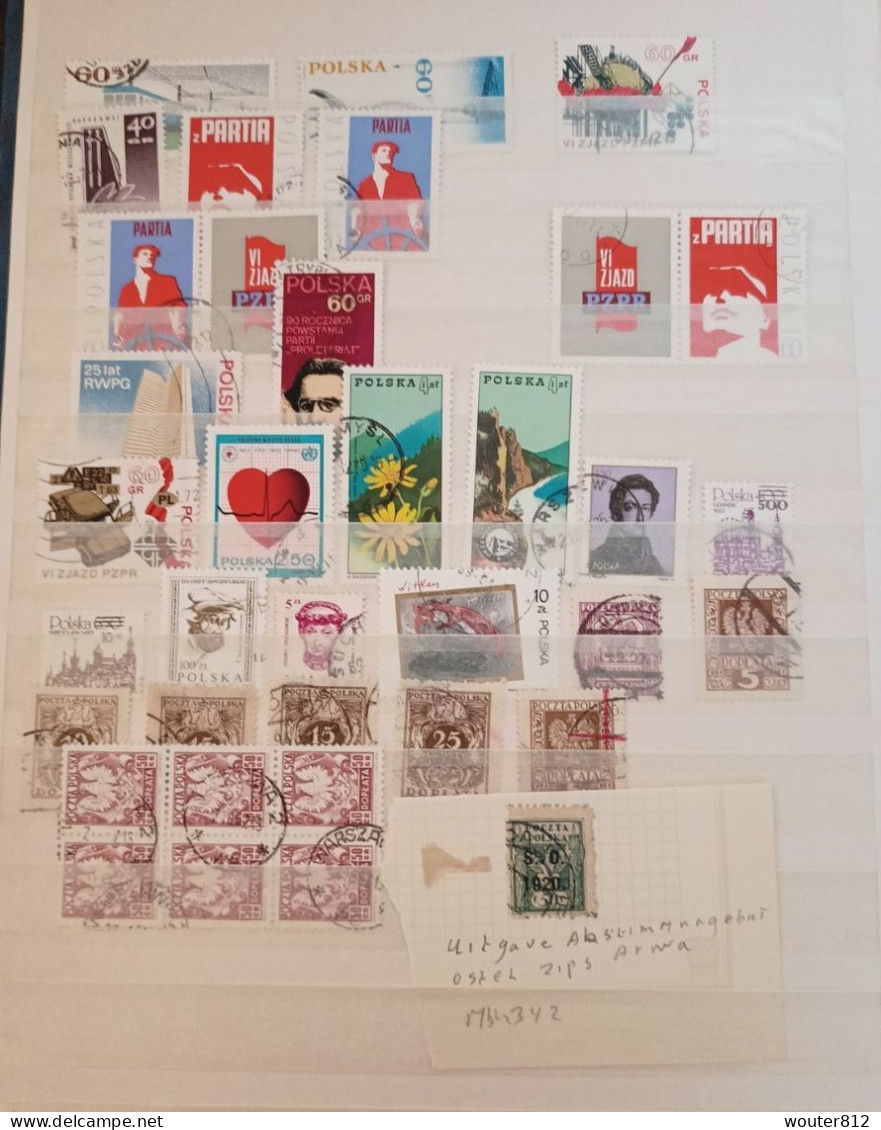 Poland - MNH, mint, obliterated in 2 stockbooks and on pages