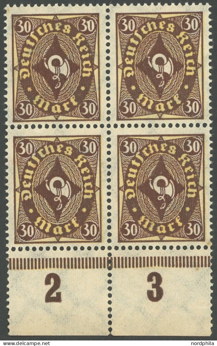 Dt. Reich 208P PF IV , 1922, 30 M. Lebhaftsiena/hellgelbocker Mit Plattenfehler Fleck An Der Rechten Oberen 0 (Feld 82), - Other & Unclassified