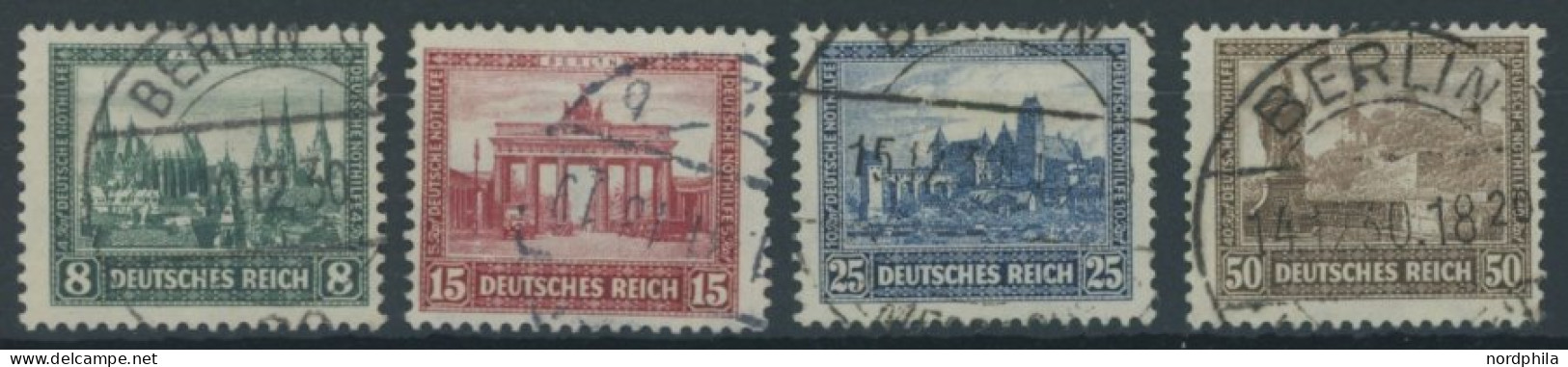 Dt. Reich 450-53 O, 1930, Nothilfe, Prachtsatz, Mi. 140.- - Oblitérés