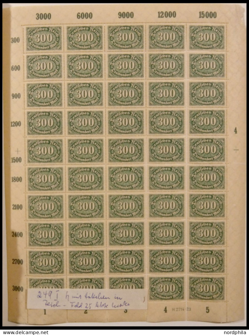 SAMMLUNGEN , 1921-23, Sammlung Bogenware Inflation, Ca. 80 Verschiedene Bogen, Meist Prachterhaltung - Autres & Non Classés