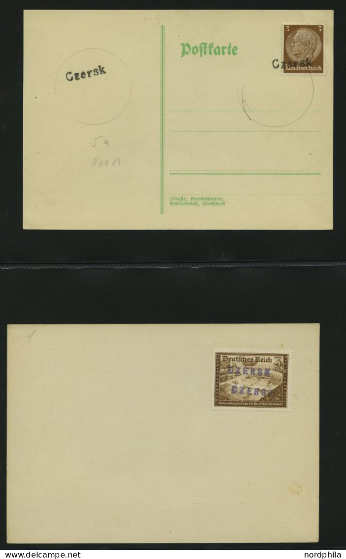 SAMMLUNGEN 1939/45, Kreis Konitz In Westpreußen, Stempelsammlung Der Provisorischen Entwertungen, Insgesamt 55 Teils Seh - Autres & Non Classés