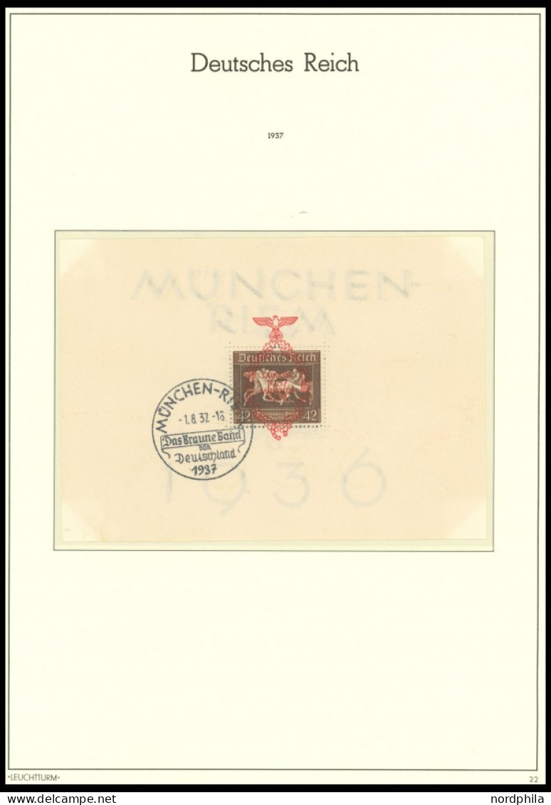 SAMMLUNGEN O, 1933-45, Saubere Gestempelte Sammlung, Bis Auf Bl. 2 Und 3 In Den Hauptnummern Komplett, Meist Prachterhal - Other & Unclassified