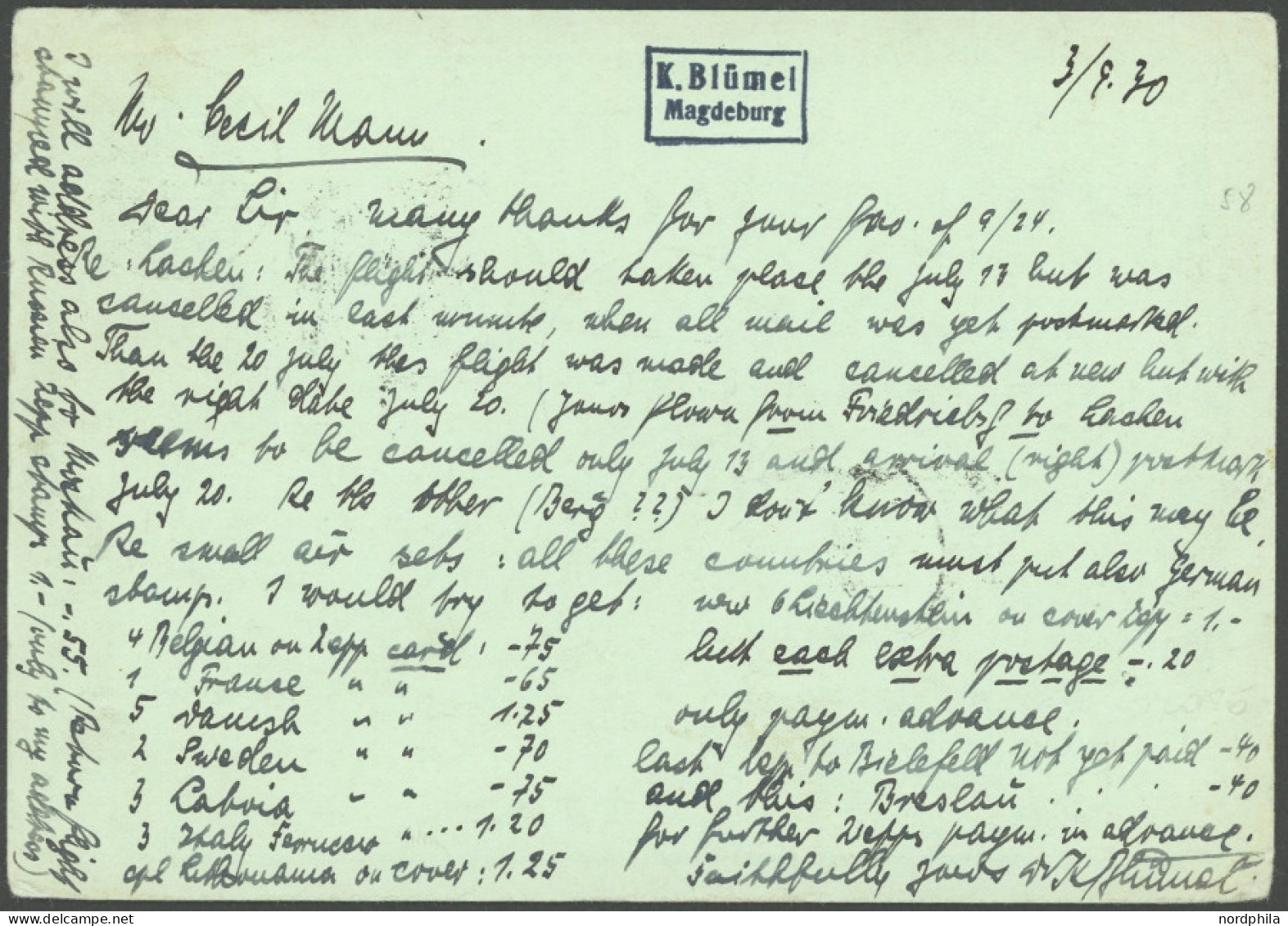 ZEPPELINPOST 83B BRIEF, 1930, Breslau-Friedrichshafen, Prachtkarte In Die USA - Poste Aérienne & Zeppelin