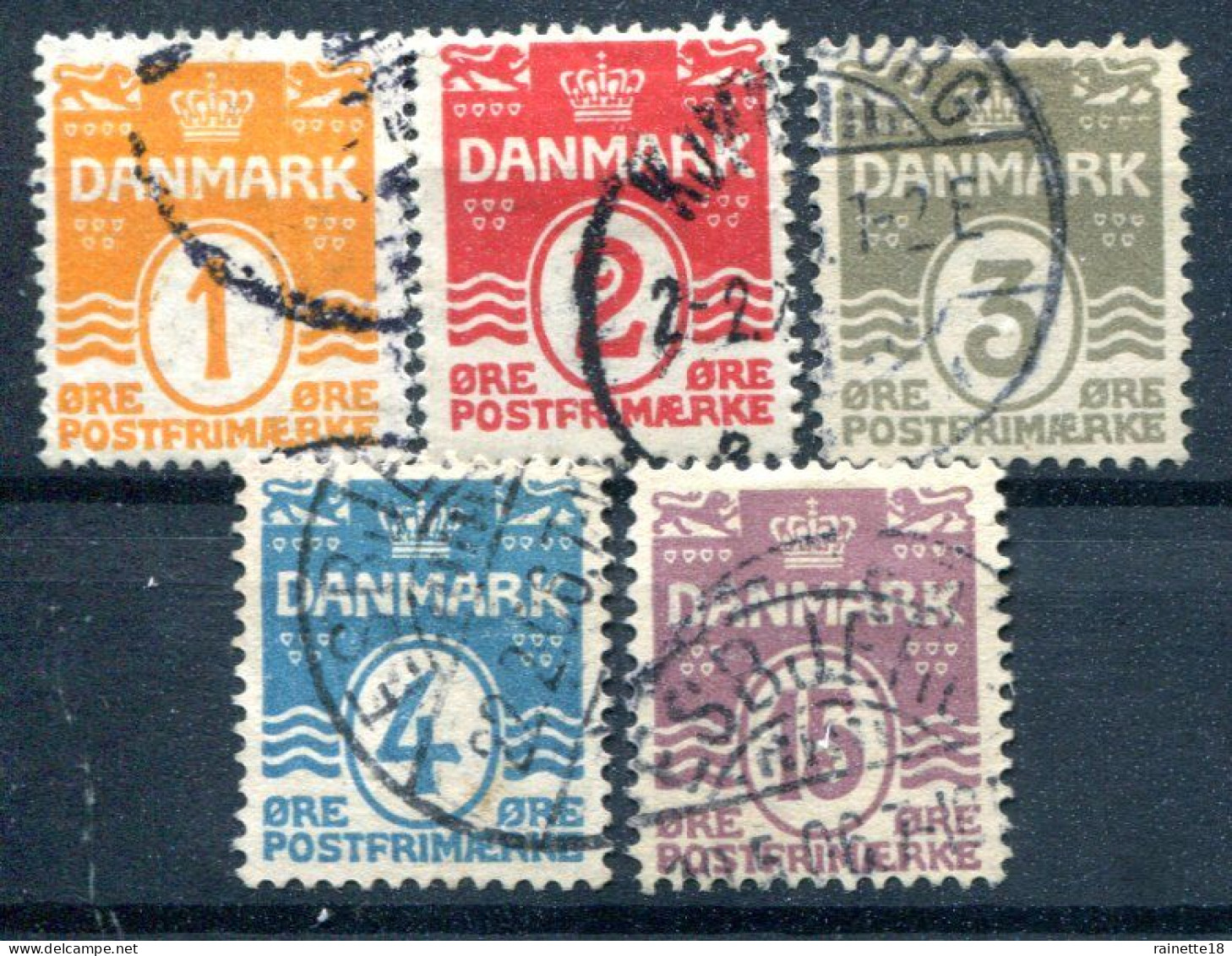 Danemark           48/52 Oblitérés - Oblitérés