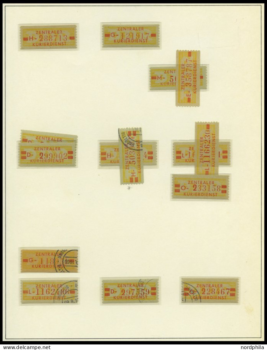 DIENSTMARKEN B D 16-31 , O, überwiegend Postfrische Sammlung Wertstreifen-Nachdrucke, Mit 88 Werten, Fast Nur Prachterha - Other & Unclassified
