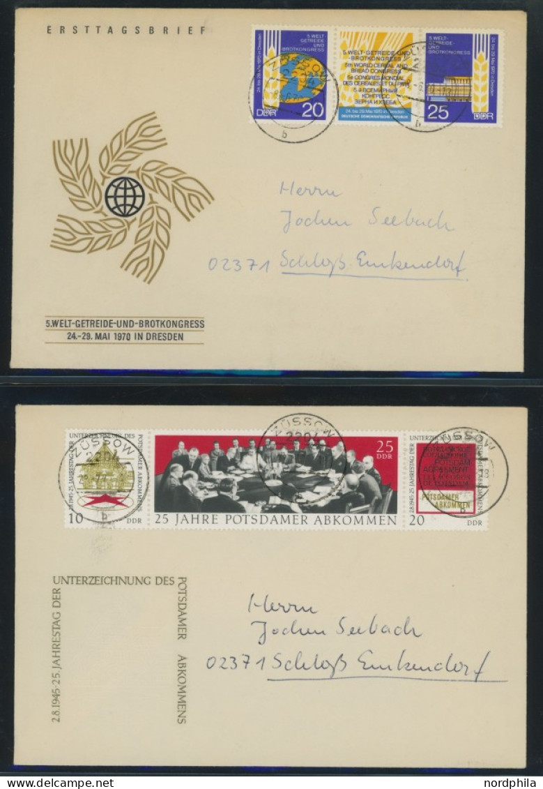 LOTS 1958-70, 76 Verschiedene FDC`s In Bedarfserhaltung, Feinst/Pracht - Other & Unclassified