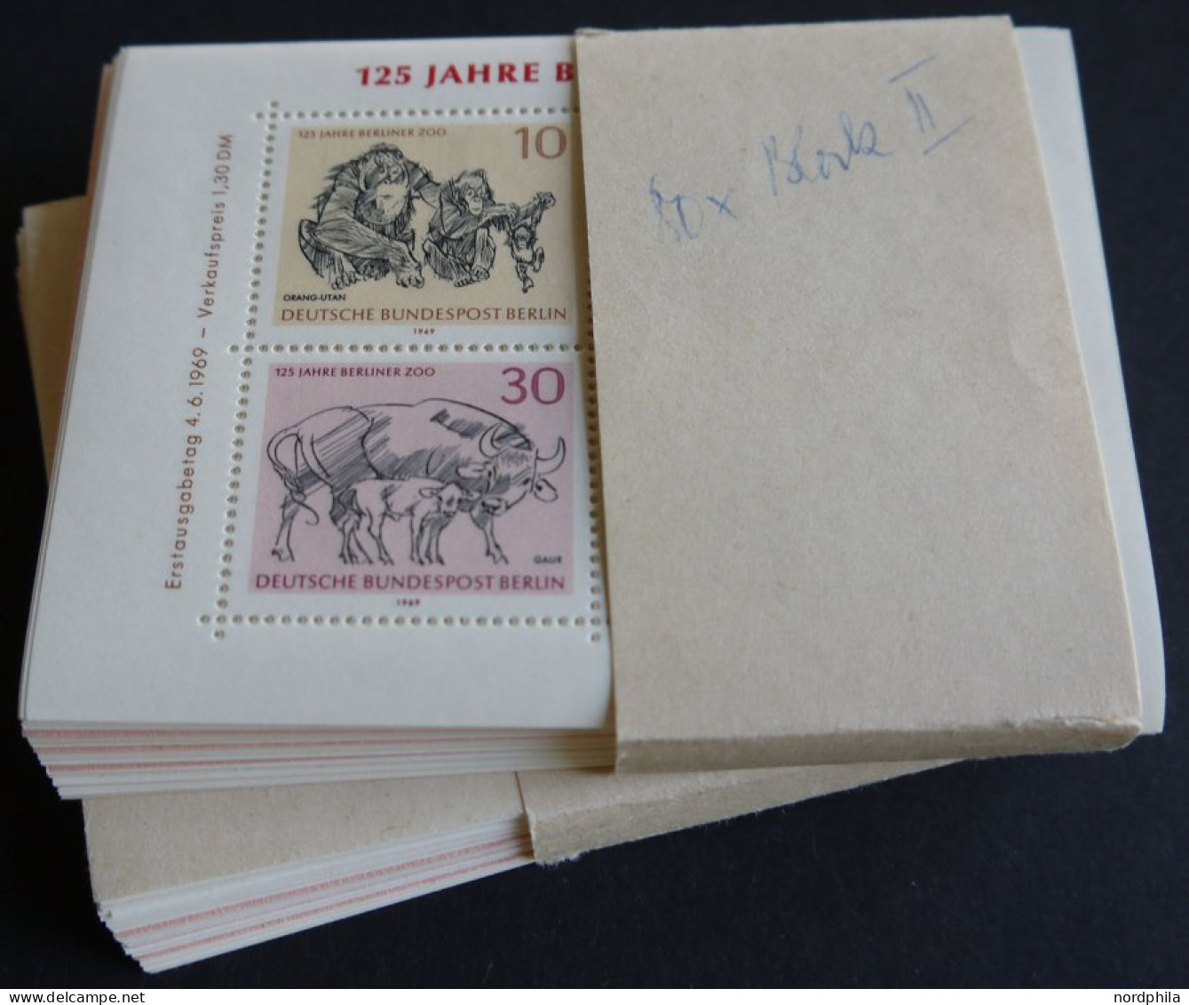 ENGROS Bl. 2 , 1969, Block 125 Jahre Berliner Zoo, 180x, Pracht, Mi. 450.- - Collections