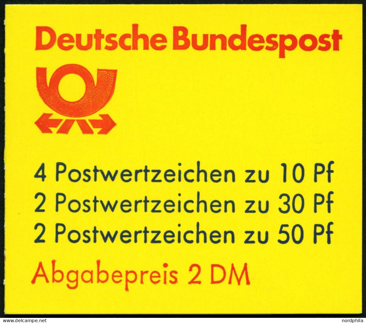 ZUSAMMENDRUCKE MH 22adK3 , 1984, Markenheftchen Burgen Und Schlösser, 2. Deckelseite: Oberkante Brief Und P Von Post Mit - Autres & Non Classés