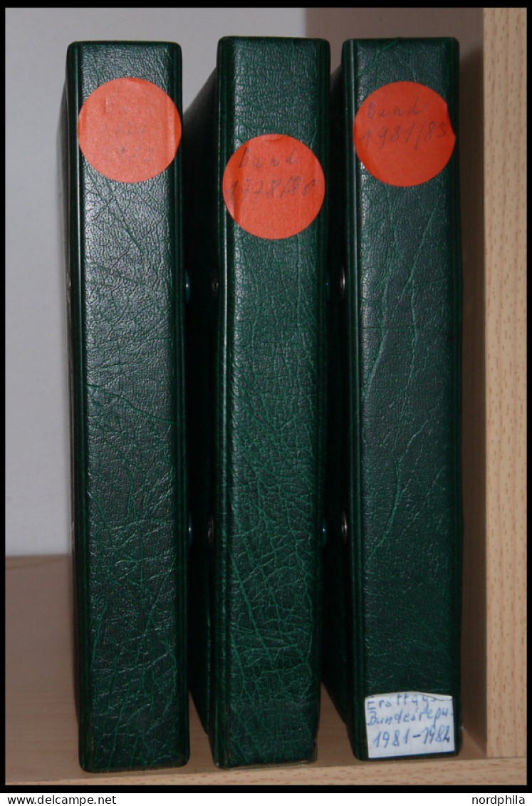 ERSTTAGSBLÄTTER 815,826-1196BrfStk , 1974-83, 10 Komplette Jahrgänge ETB 1/74-25/83 In 3 Grünen Kobra Spezialalben, Prac - Autres & Non Classés