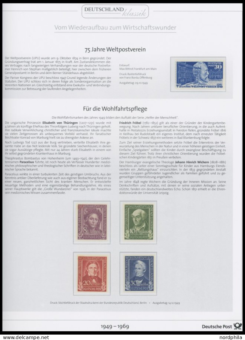 SAMMLUNGEN , , 1949-69, Bis Auf Den Posthornsatz Komplette Sammlung Im Deutsche Post Spezialalbum Die Briefmarken Vom Wi - Other & Unclassified